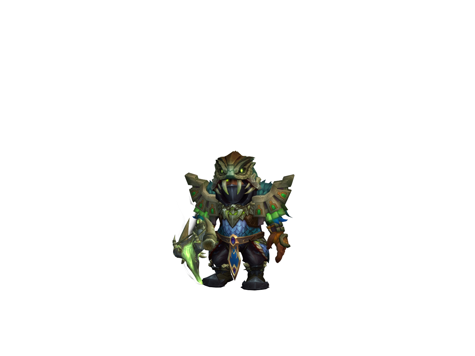 Purcina 3D character render
