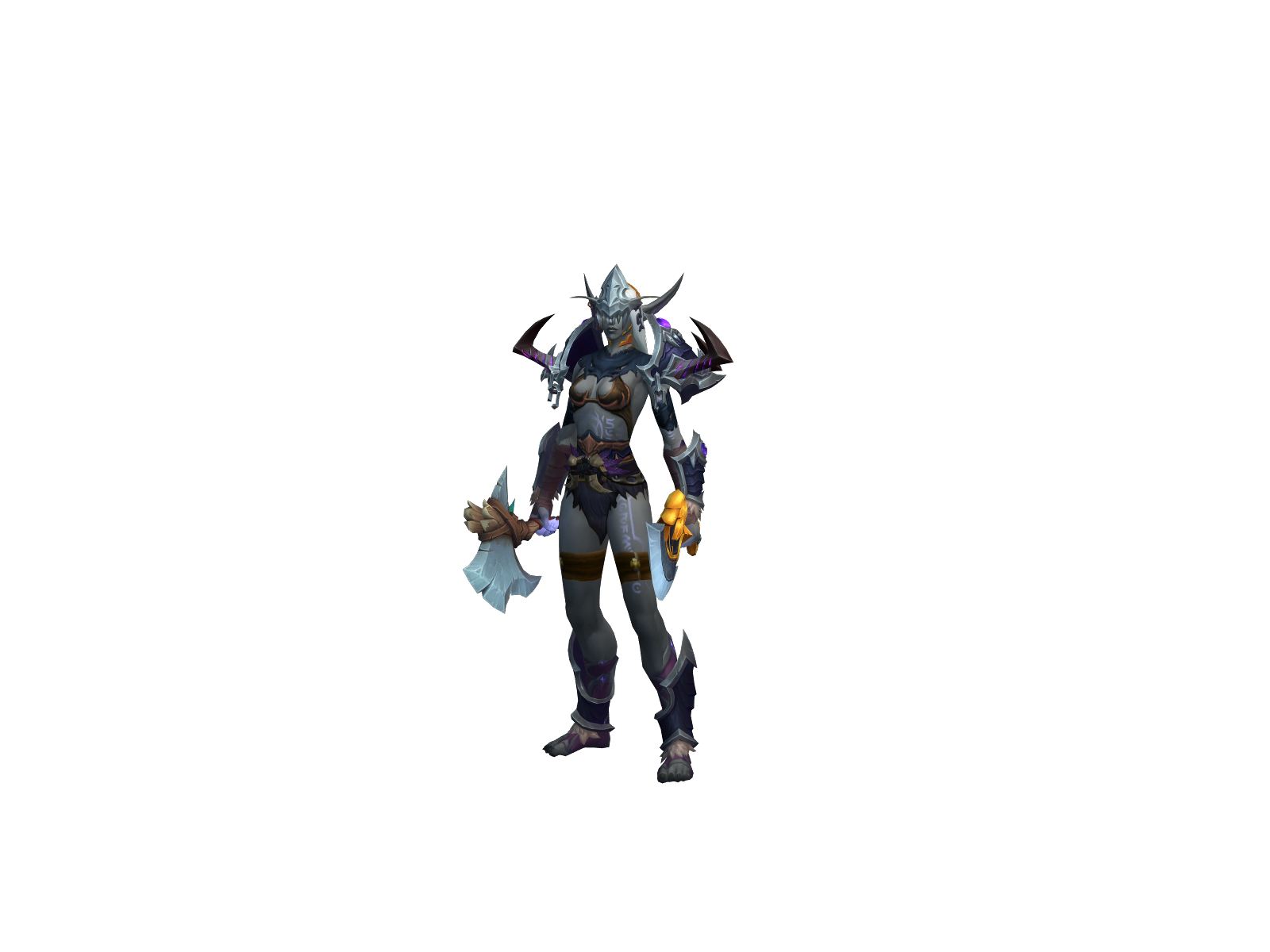 Delphiné 3D character render