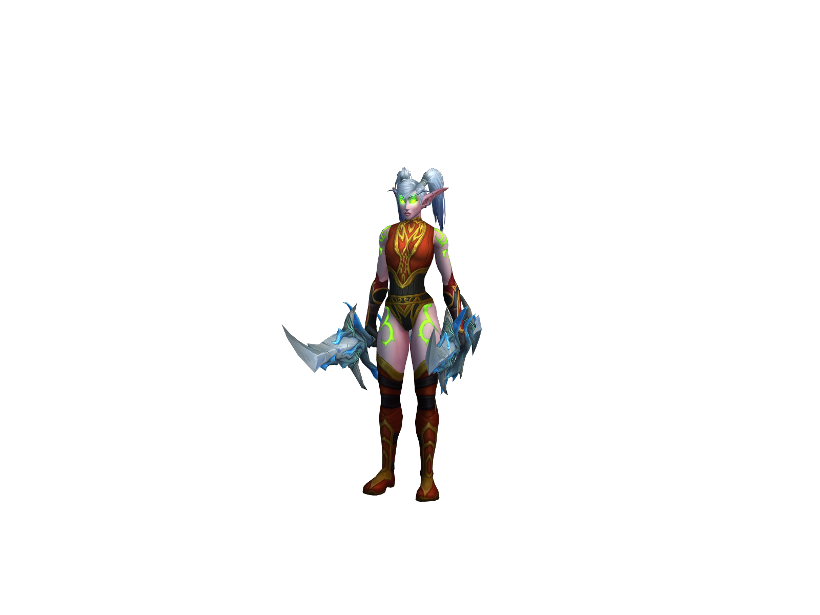 Demonóloga 3D character render