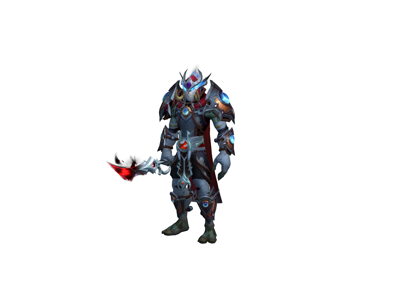 Dragonfries 3D character render