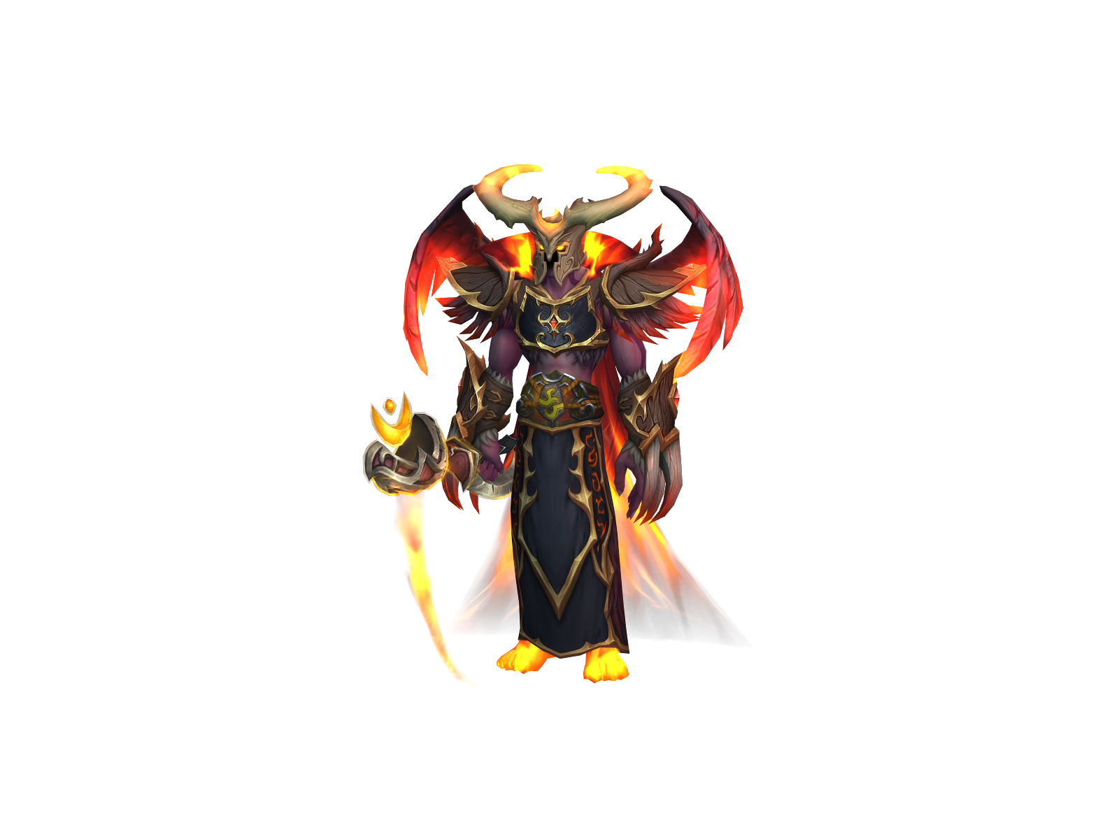 Fireplume 3D character render