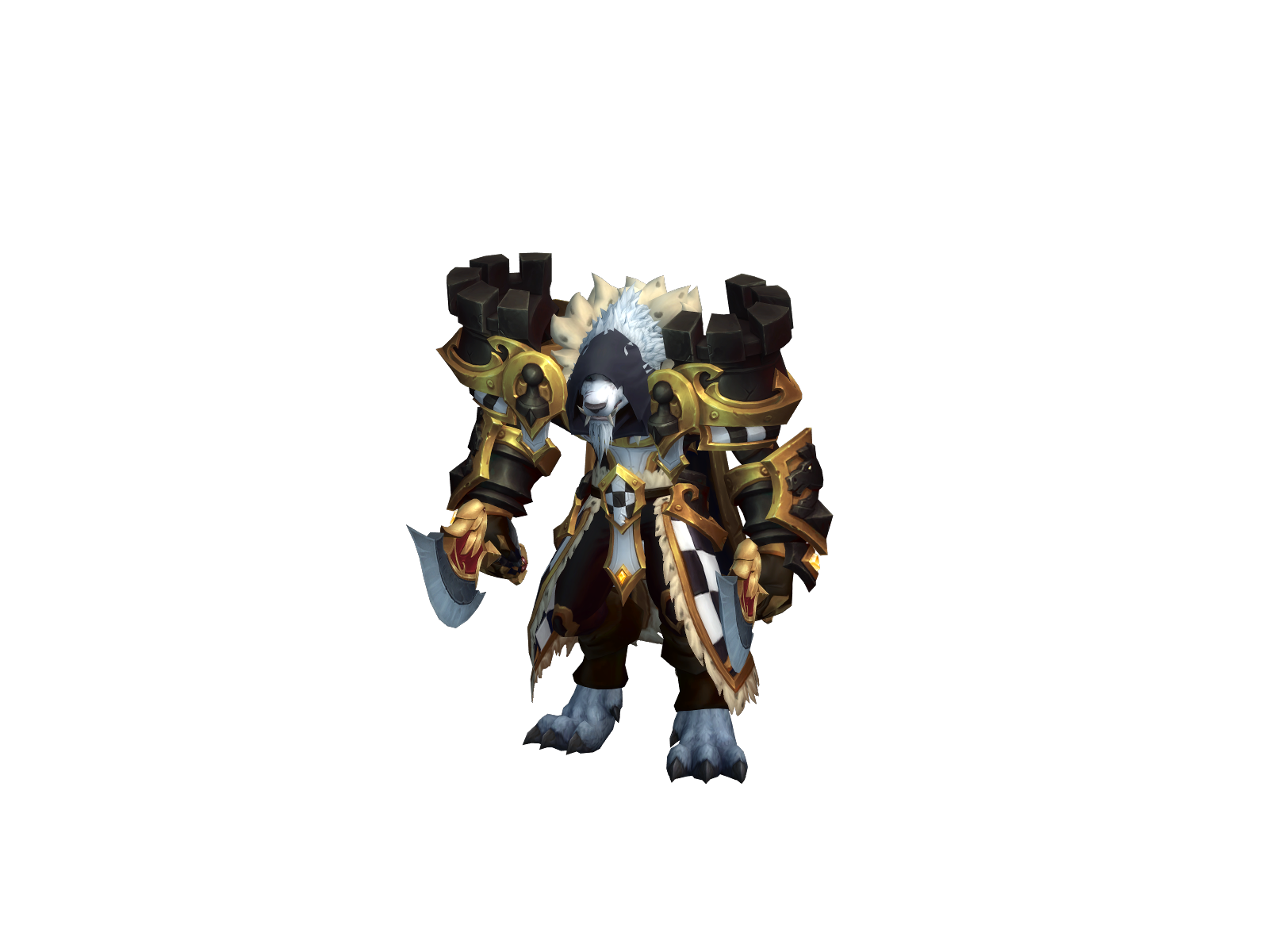 Merpuffedy 3D character render
