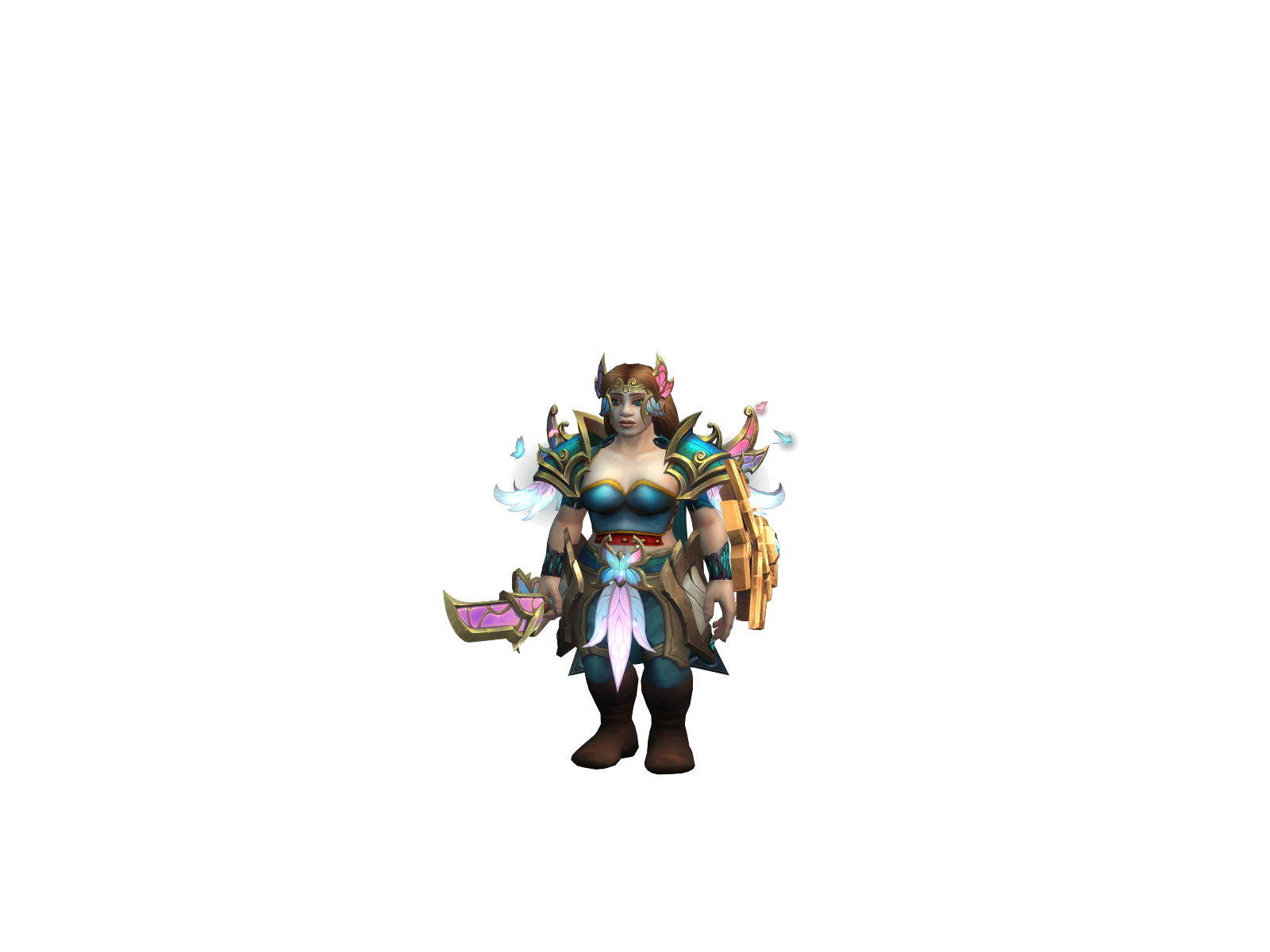 Becca 3D character render