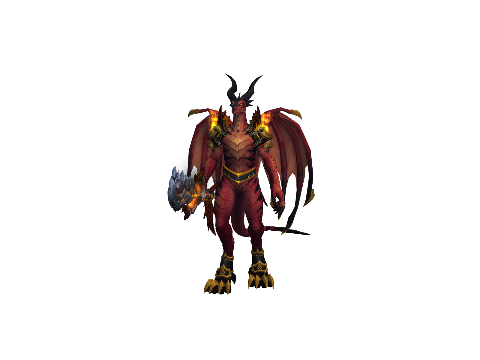 Drakwrayth 3D character render