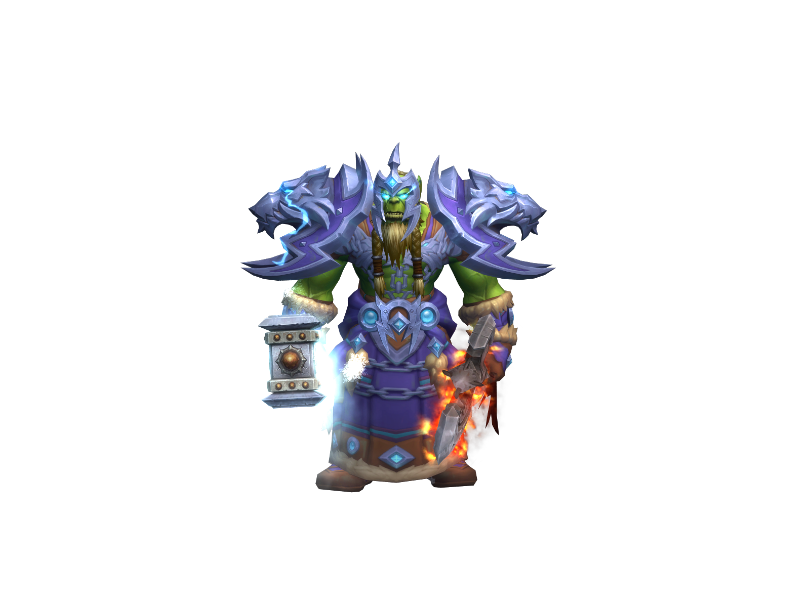 Goldmanes 3D character render