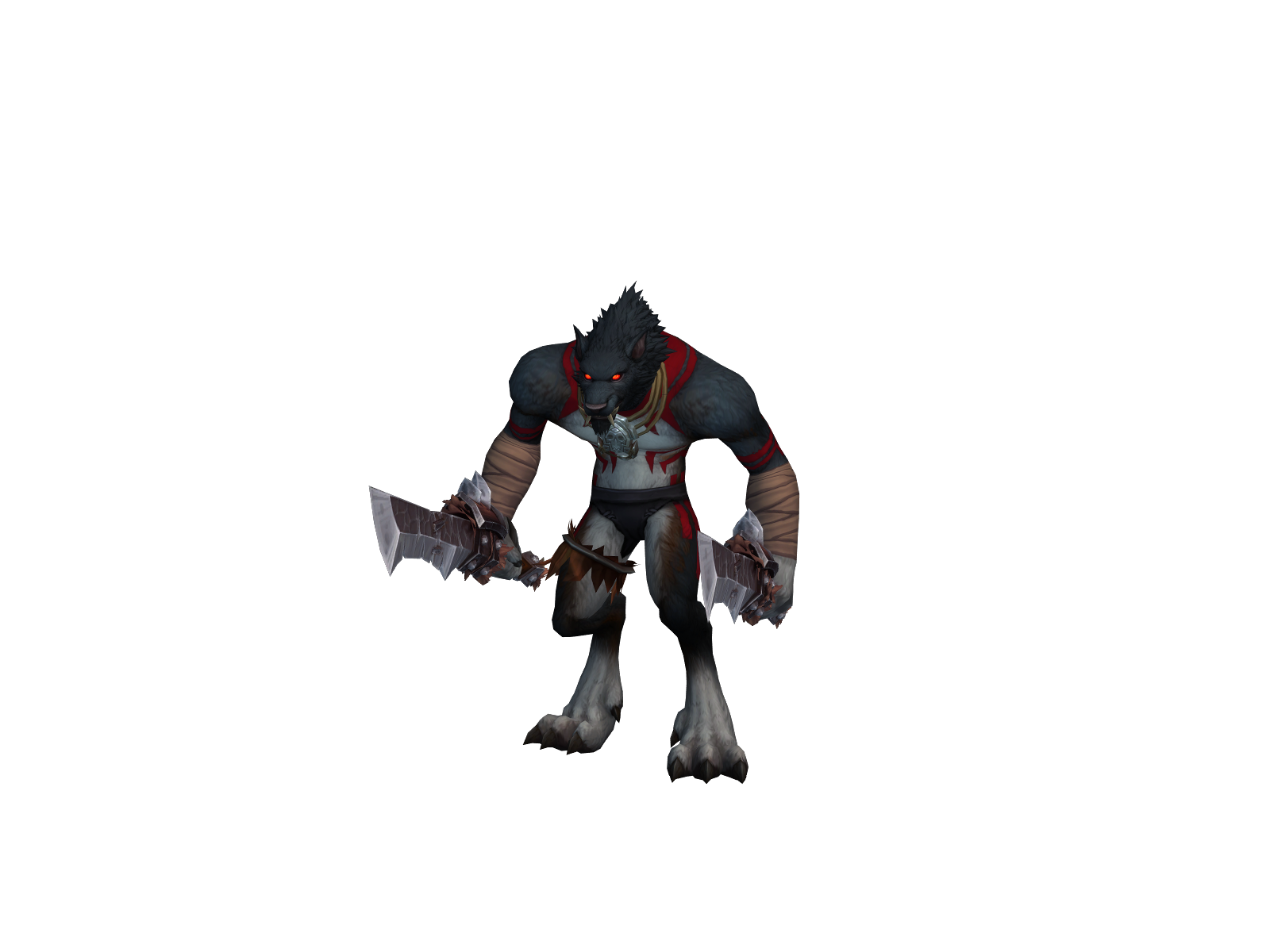 Blackwølf 3D character render