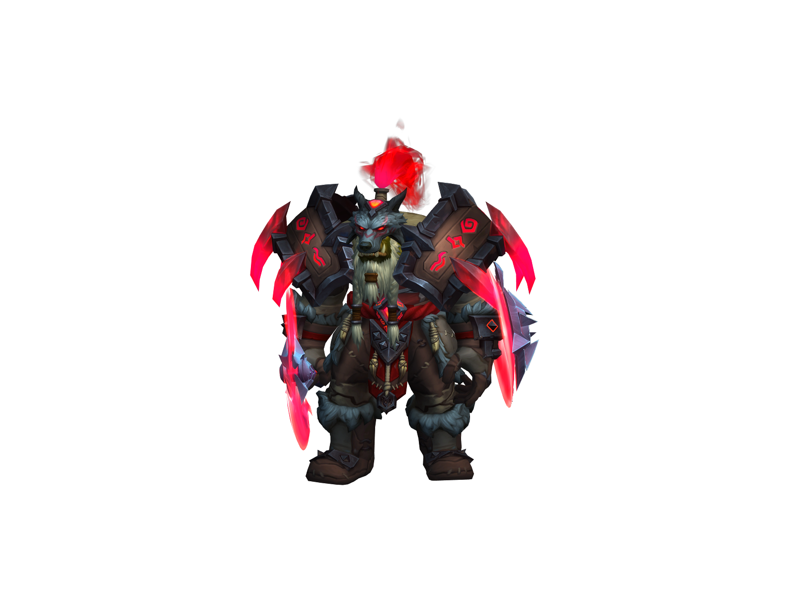 Purged 3D character render