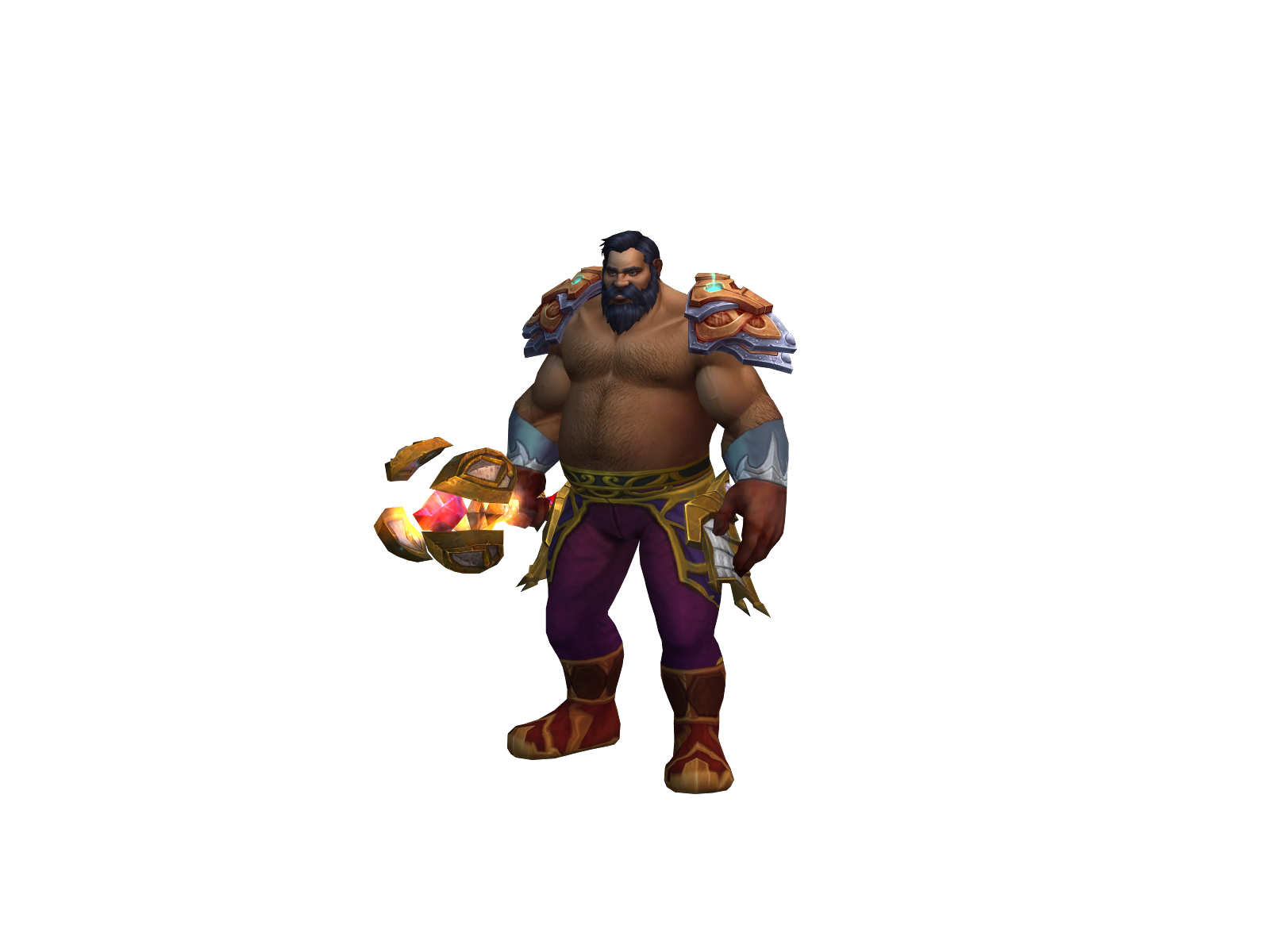 Papabèar 3D character render