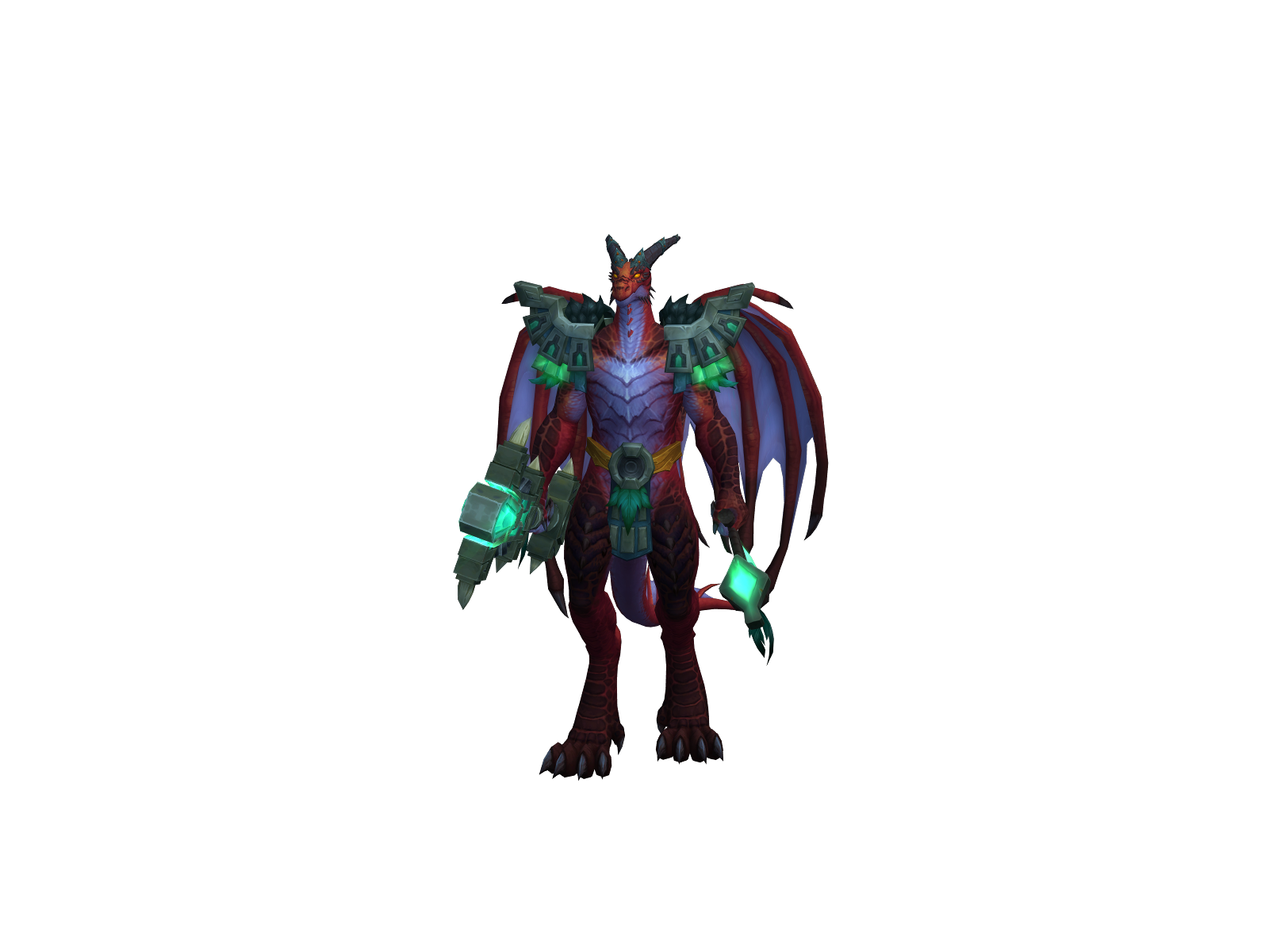 Cyberdragon 3D character render