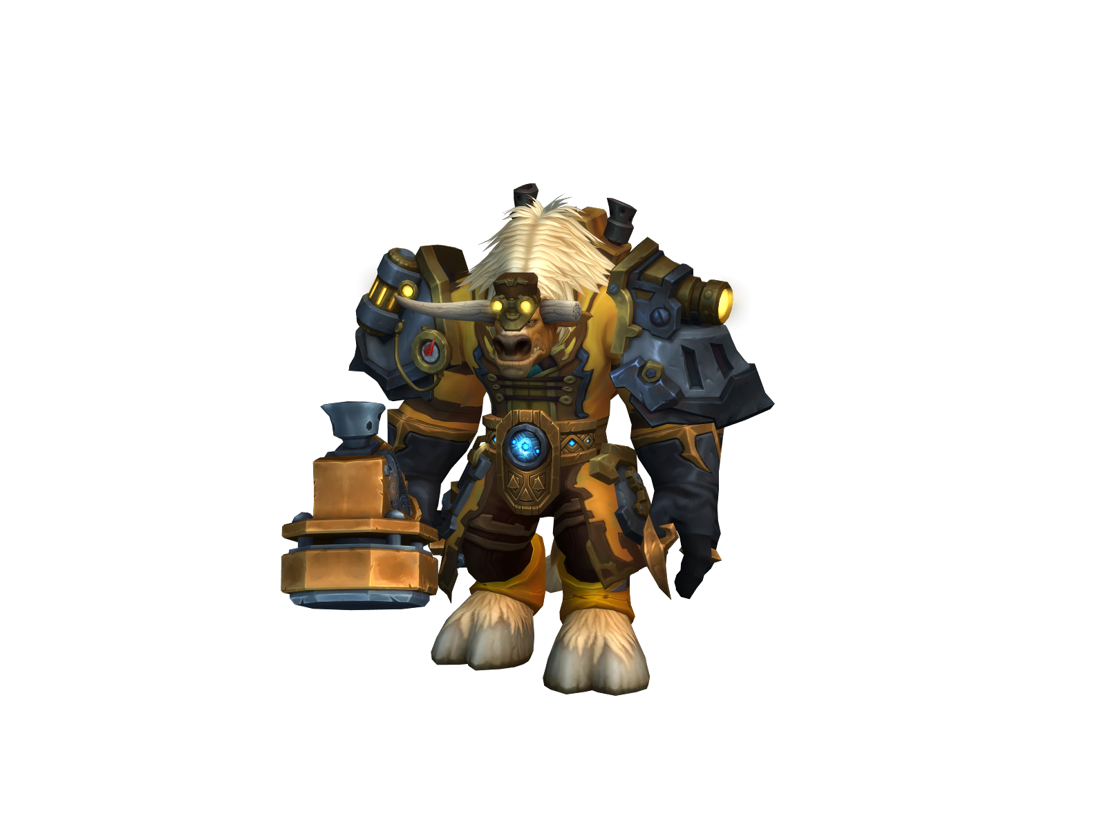 Croissantz 3D character render