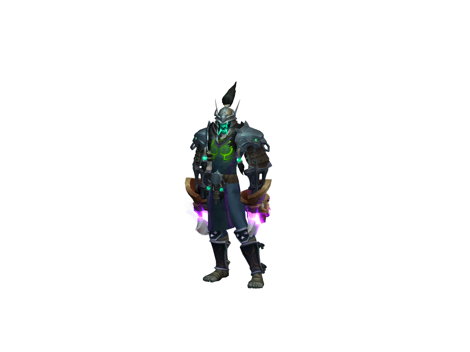 Disconnected 3D character render