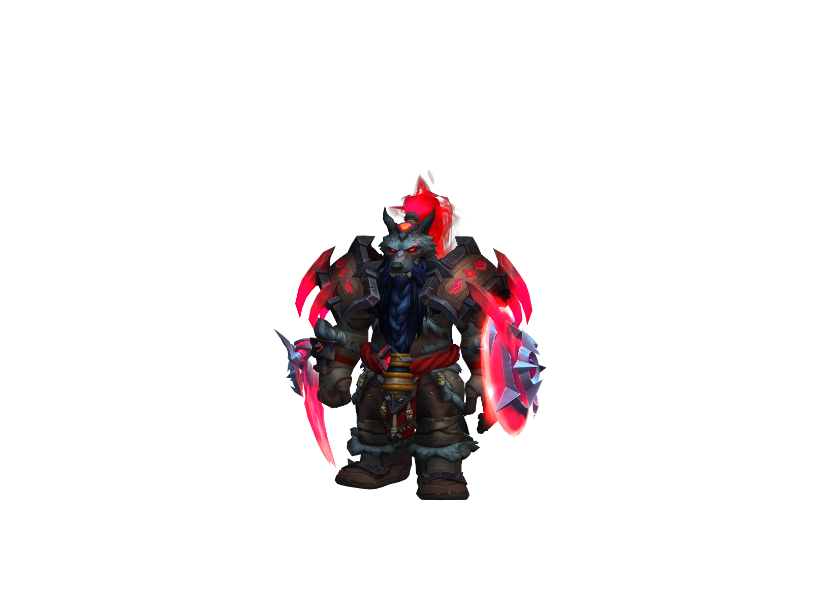 Dwarfshaman 3D character render