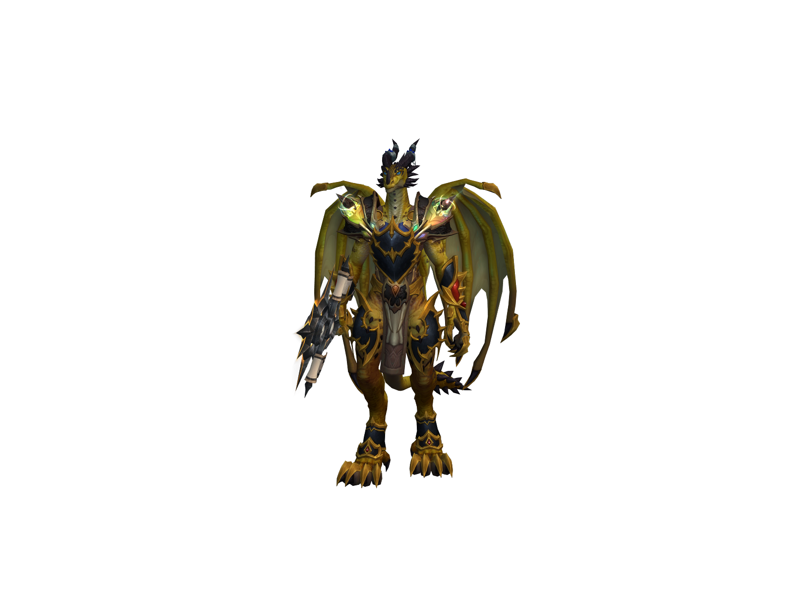 Evokerdragon 3D character render