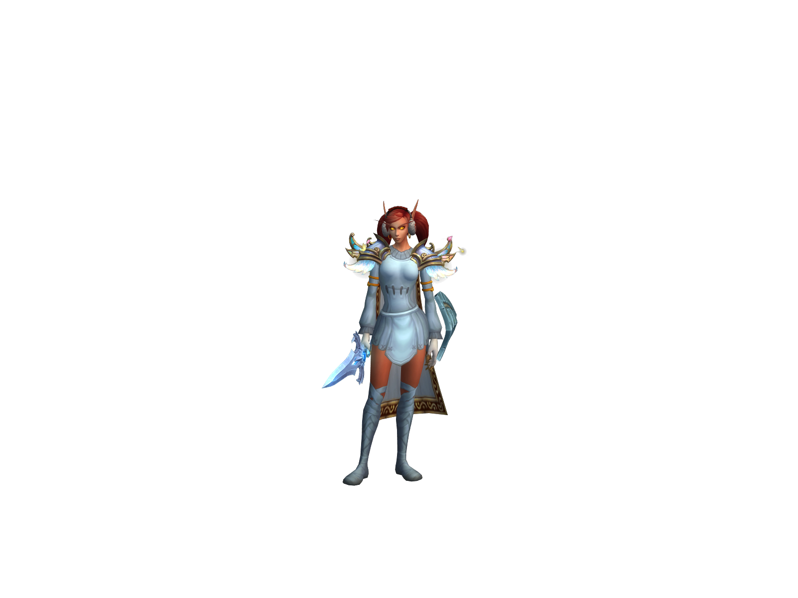 Blackpie 3D character render