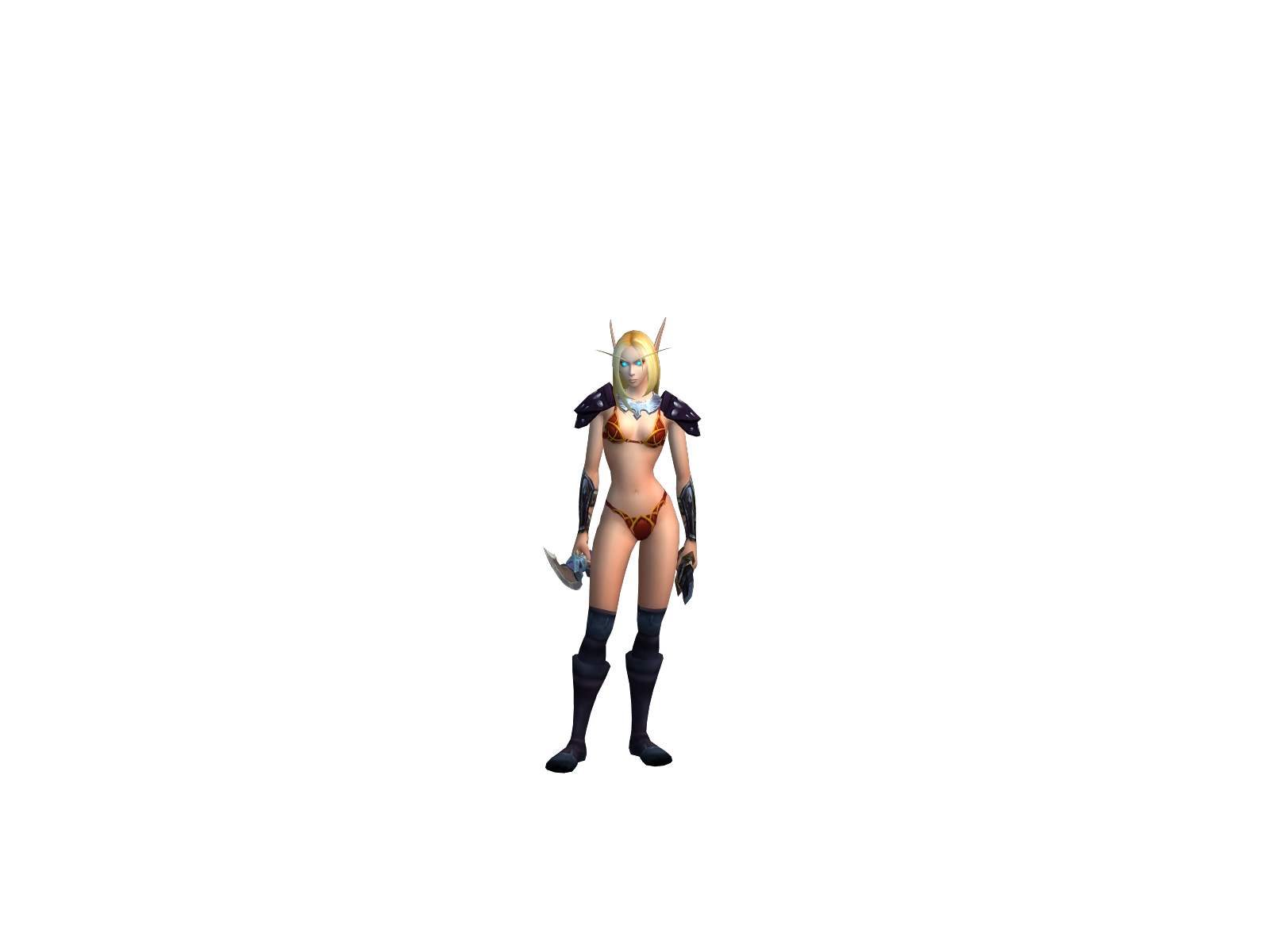 Pyresaera 3D character render