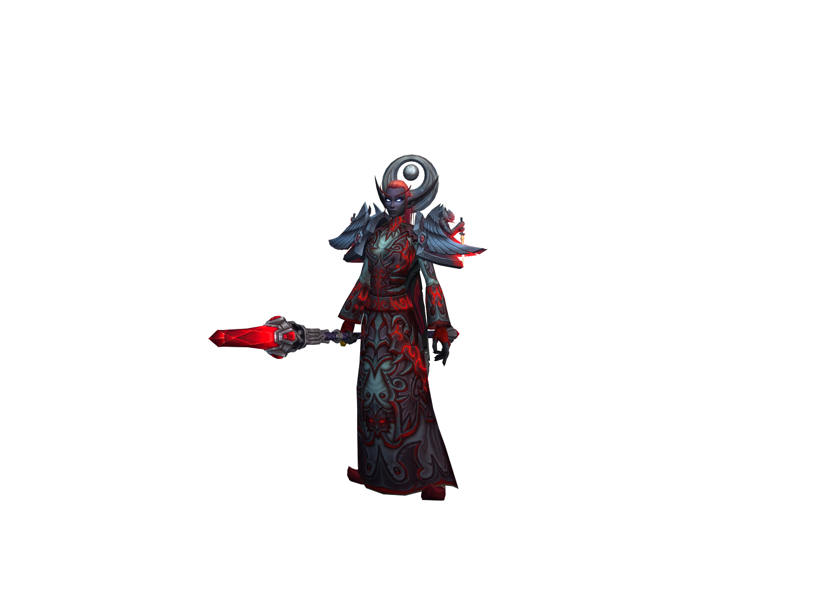Naüghtynürse 3D character render