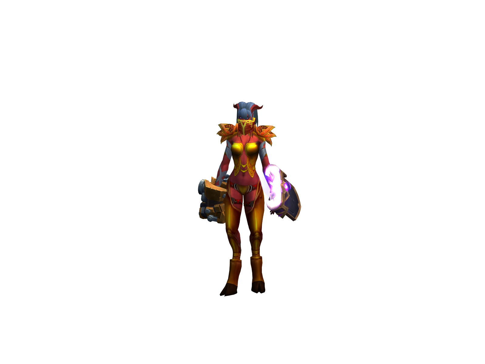 Ástrápe 3D character render