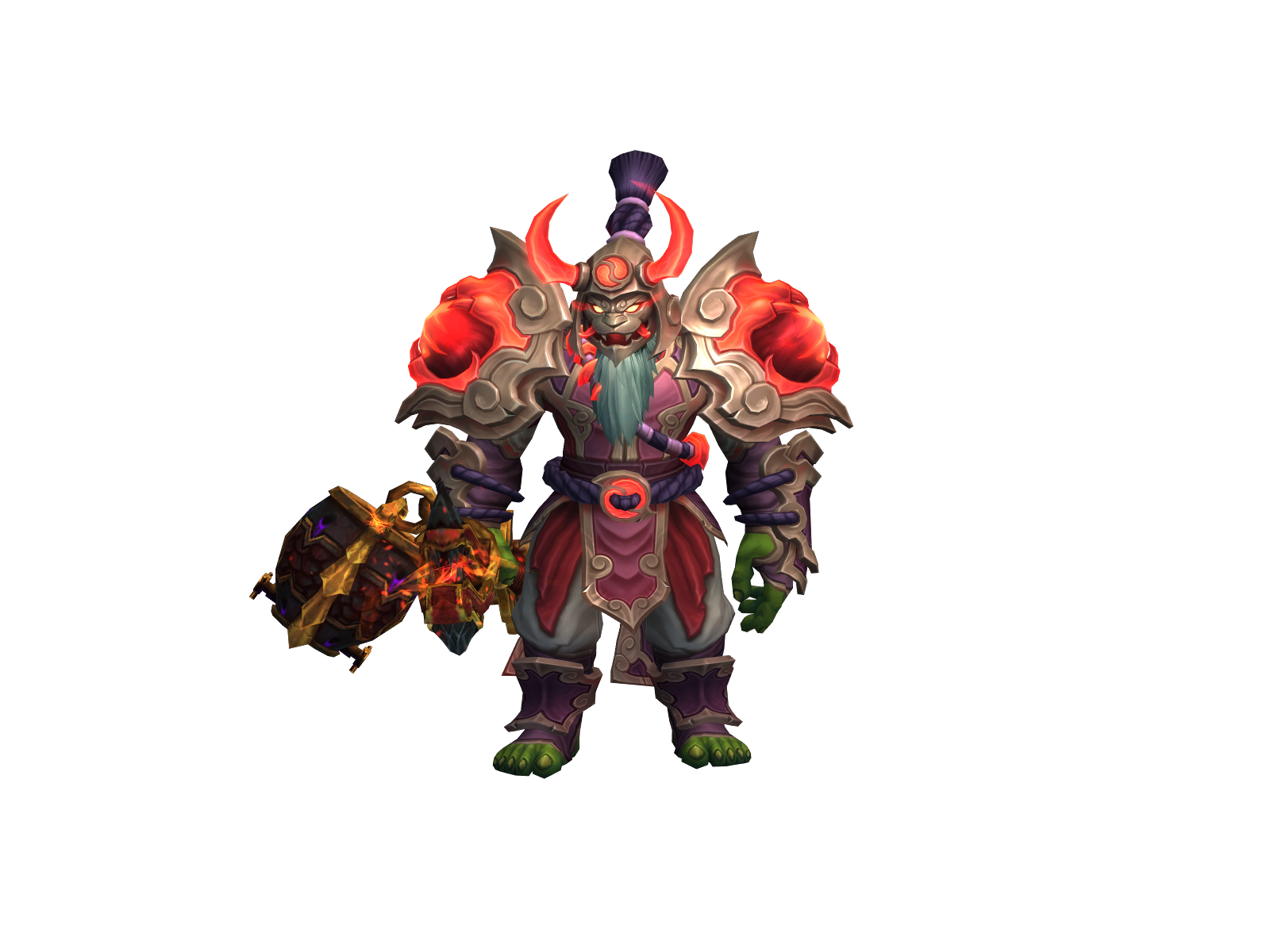 Zooming 3D character render