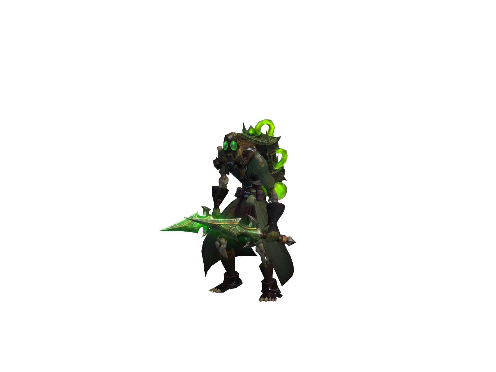 Plaguegiver 3D character render