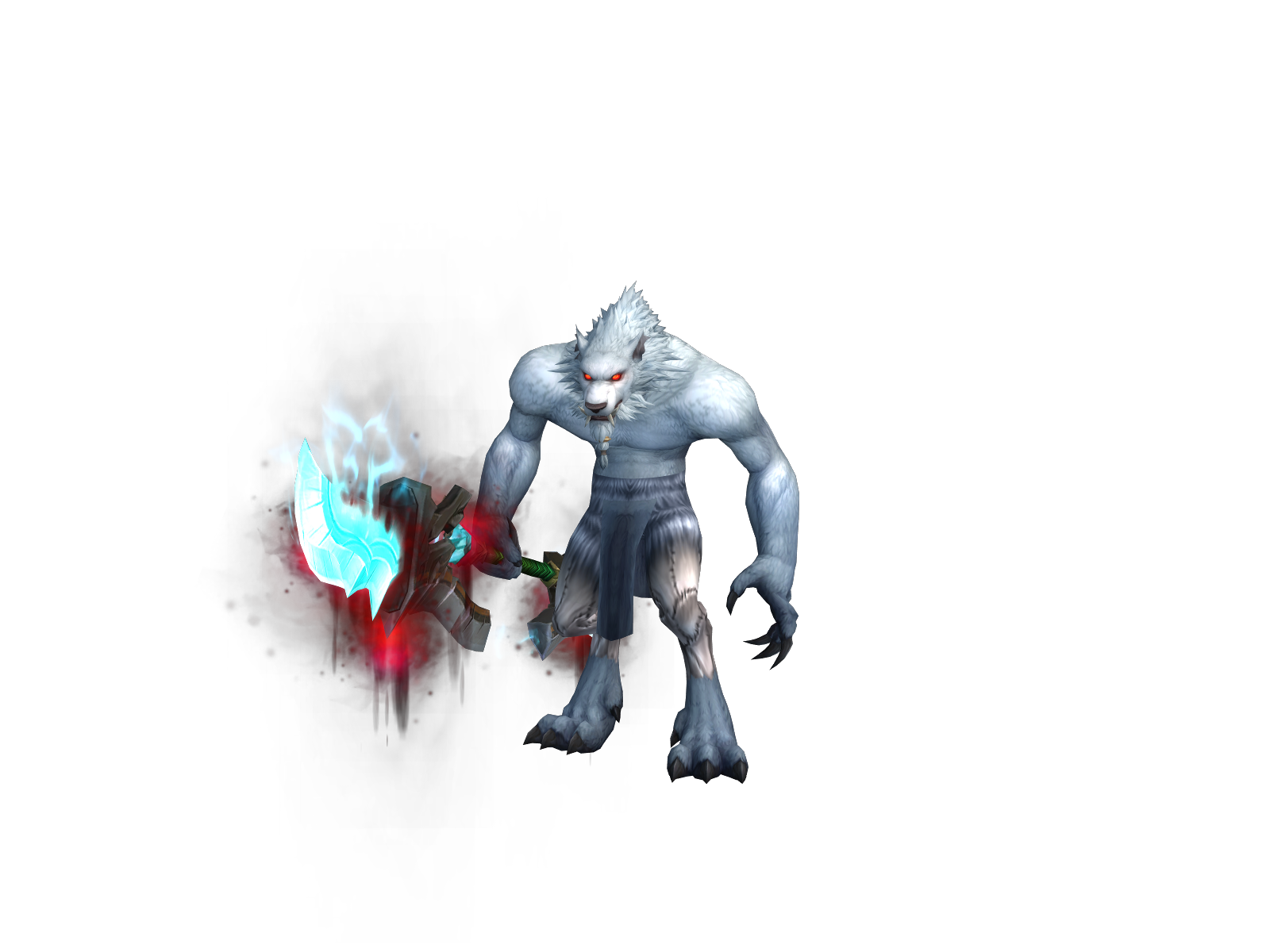 Winterwolf 3D character render