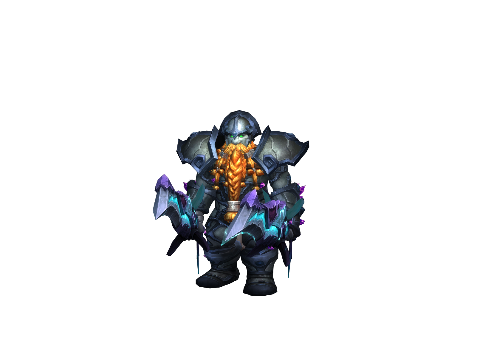 Unkinked 3D character render