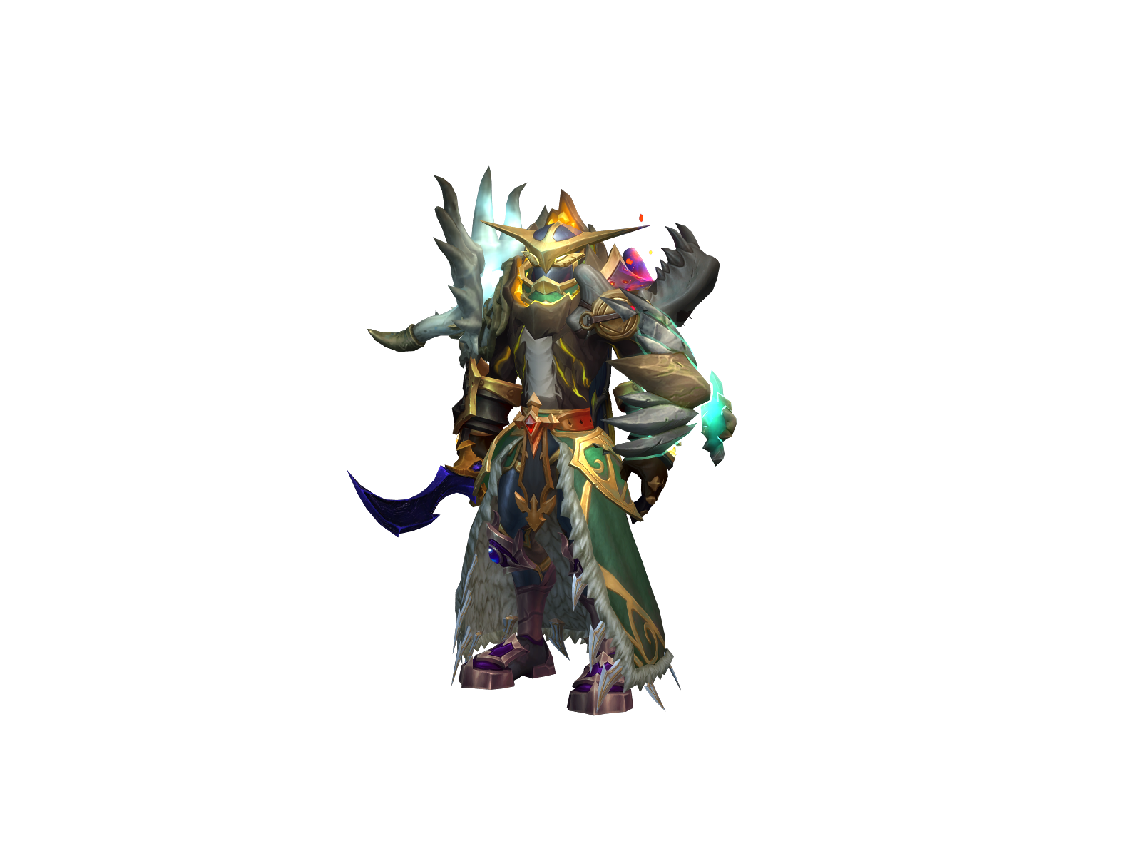 Bahnkharu 3D character render