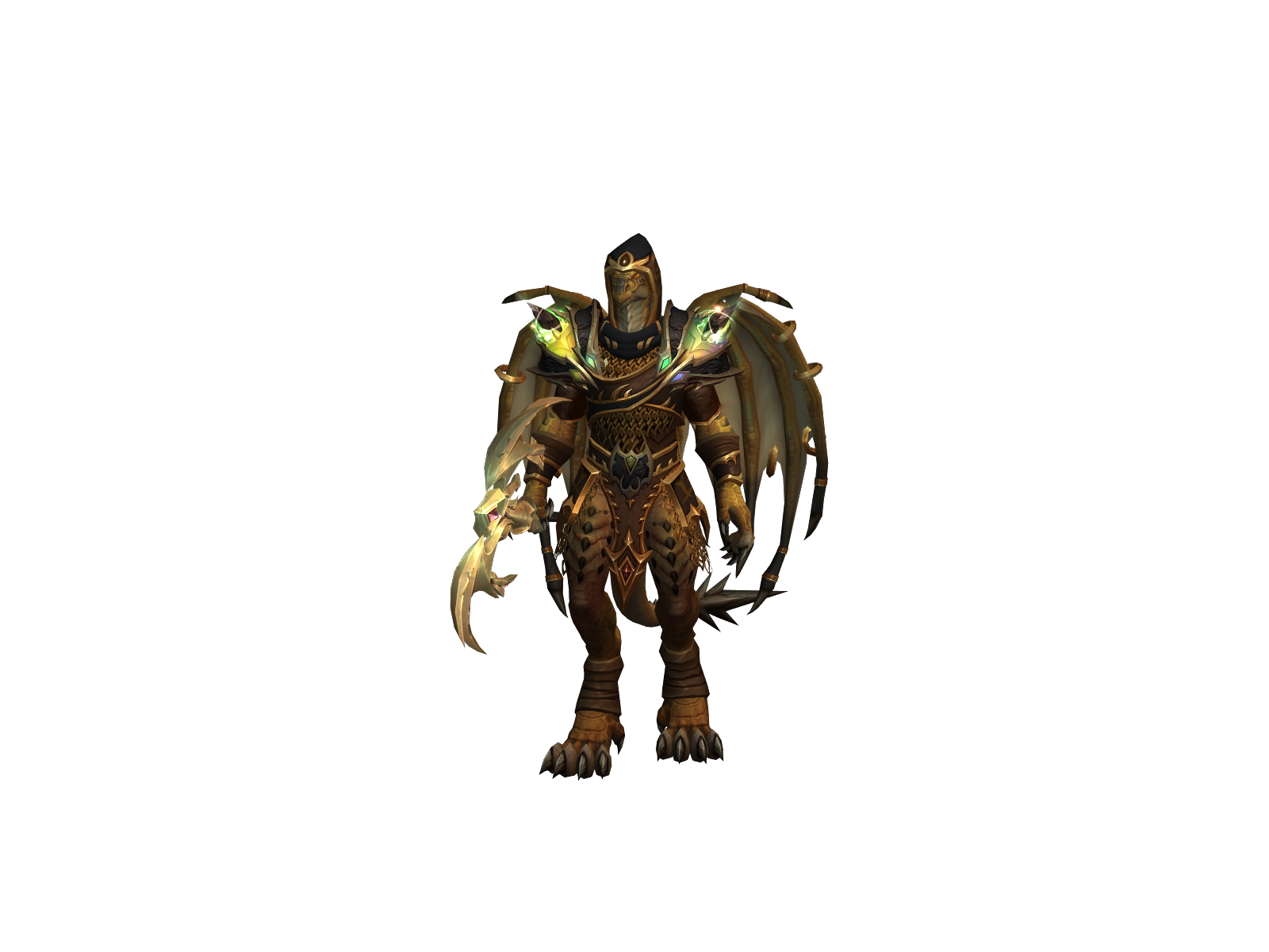 Reptilewrav 3D character render