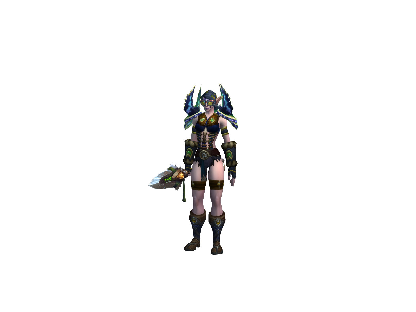 Fwaffle 3D character render
