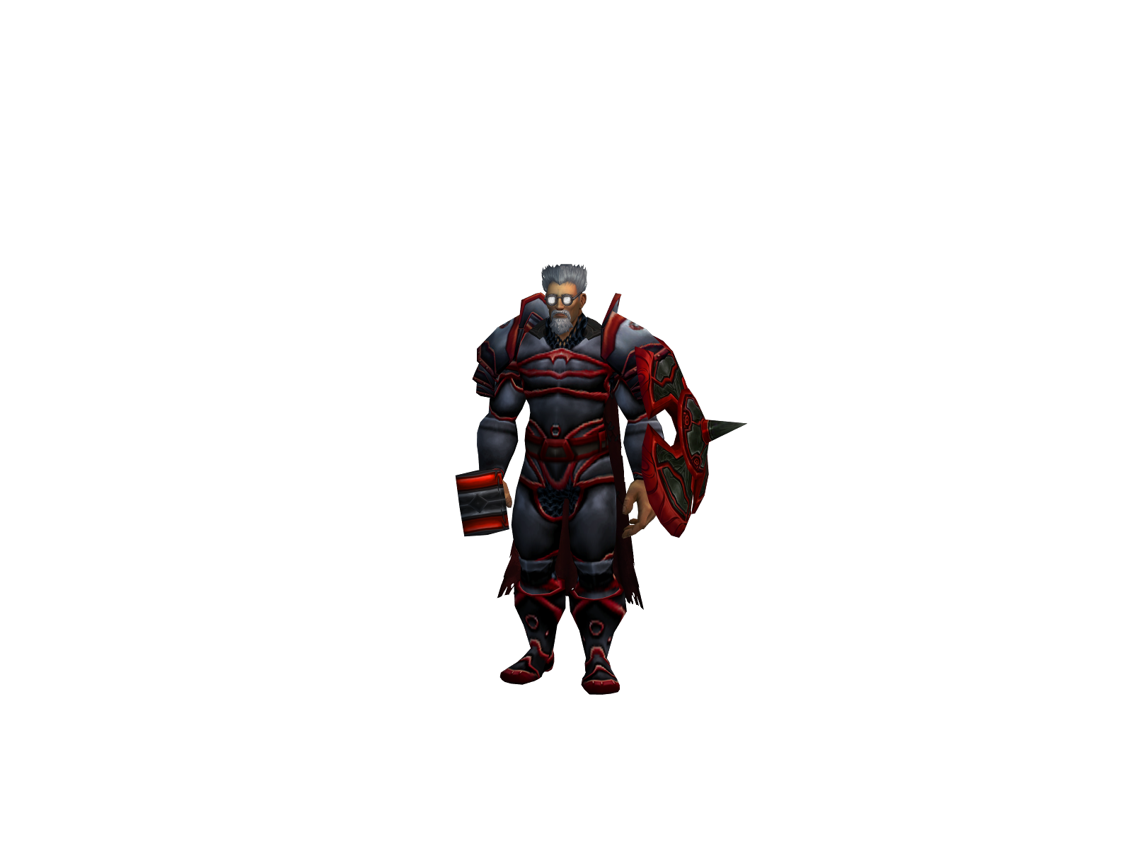 Akselvarg 3D character render