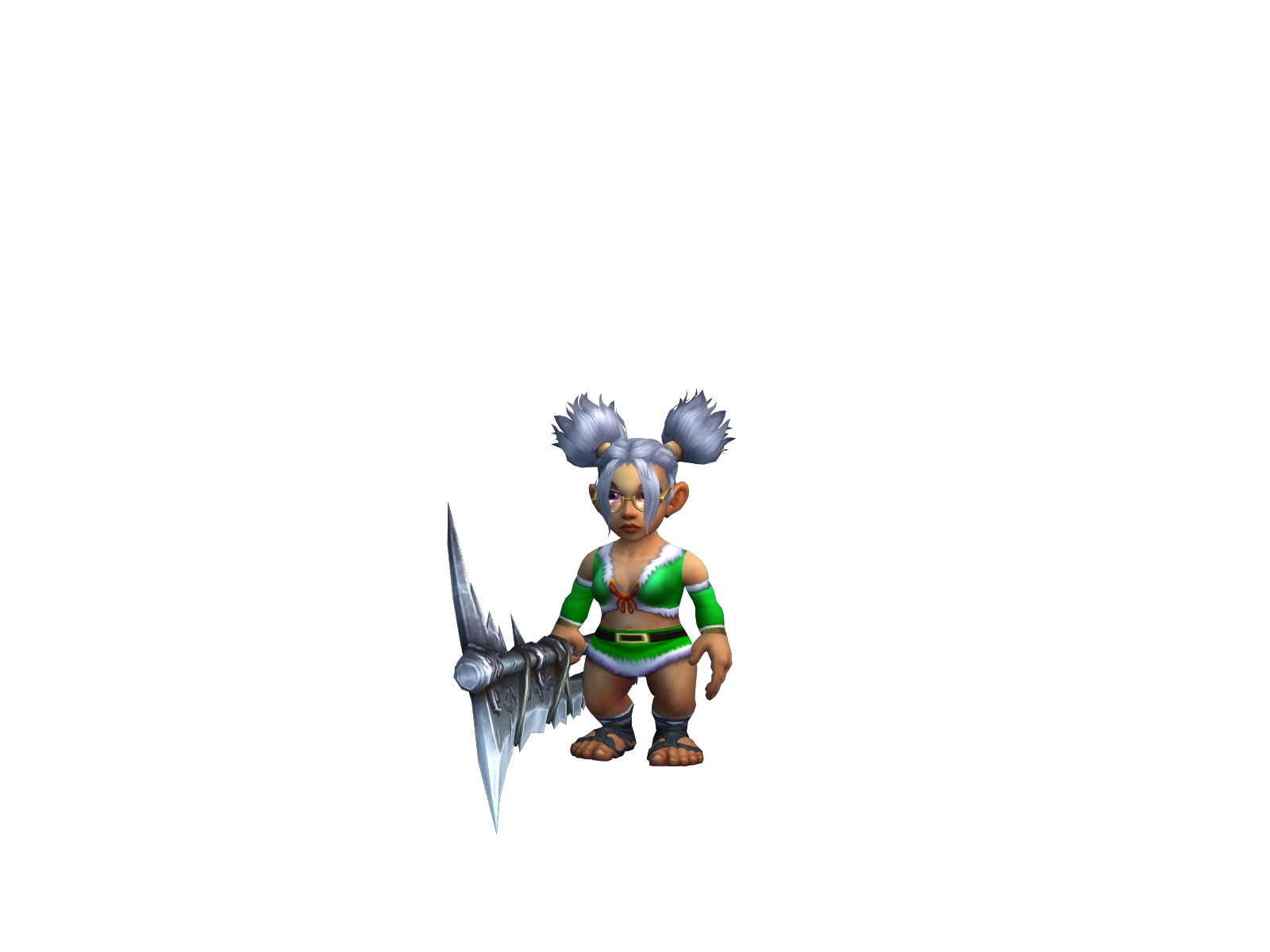 Sawsawonë 3D character render