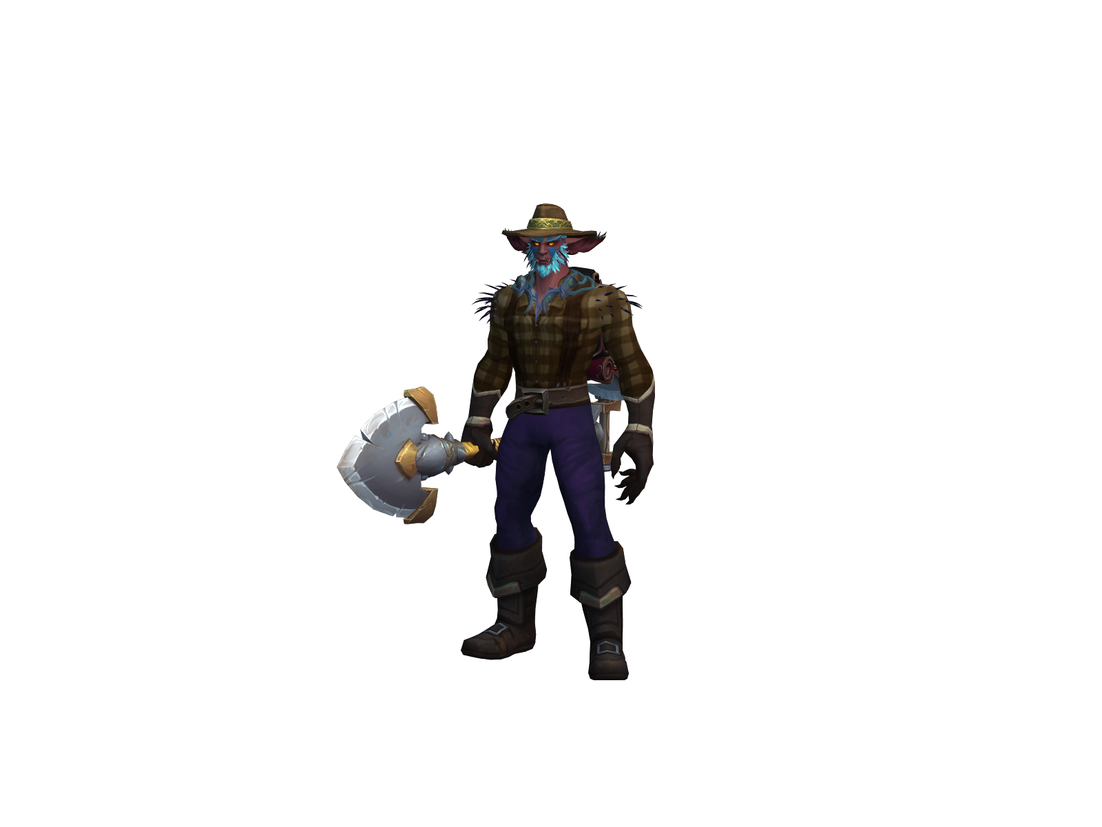 Swolemoon 3D character render