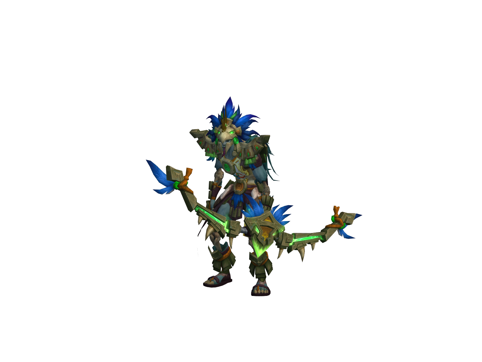 Gljúfrafoss 3D character render