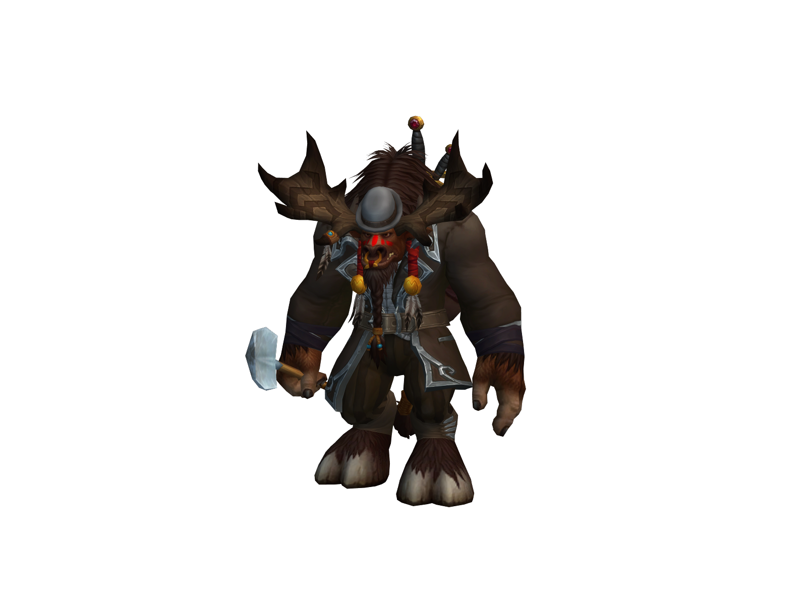 Bigcowhitta 3D character render