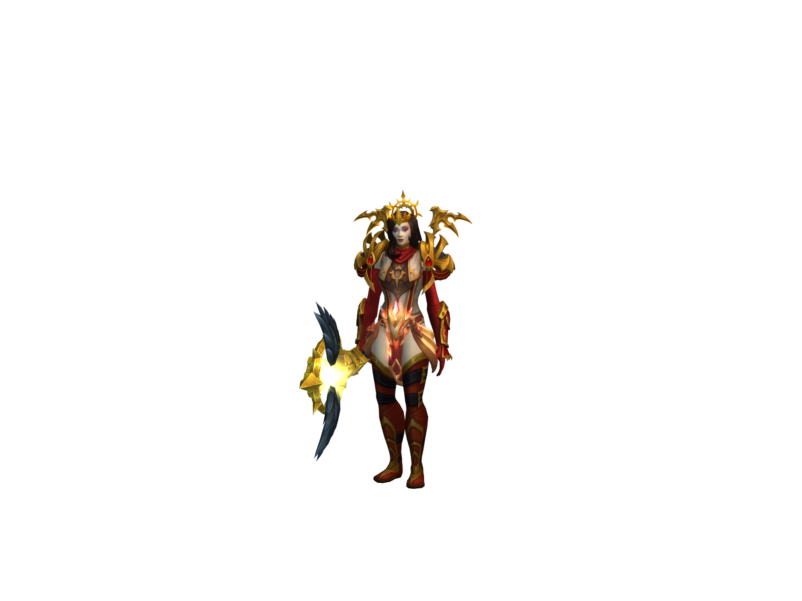 Asthenia 3D character render