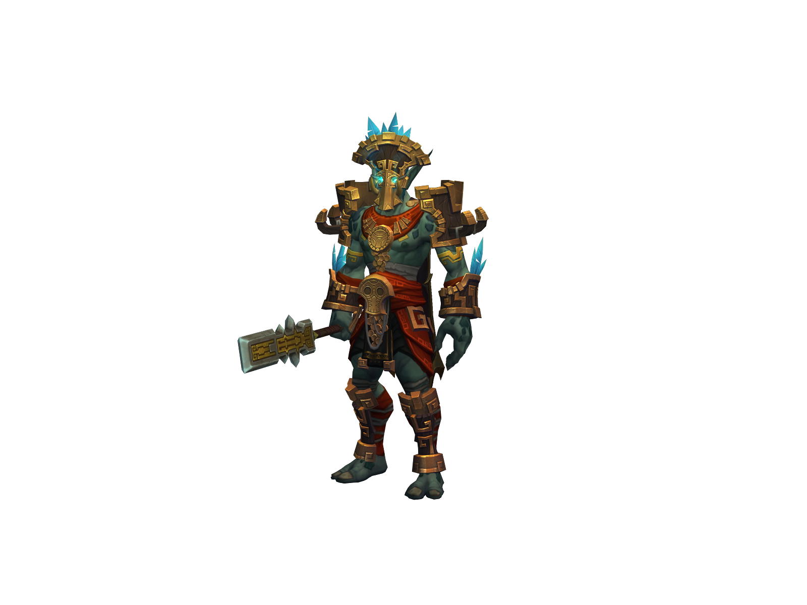 Lonedruid 3D character render
