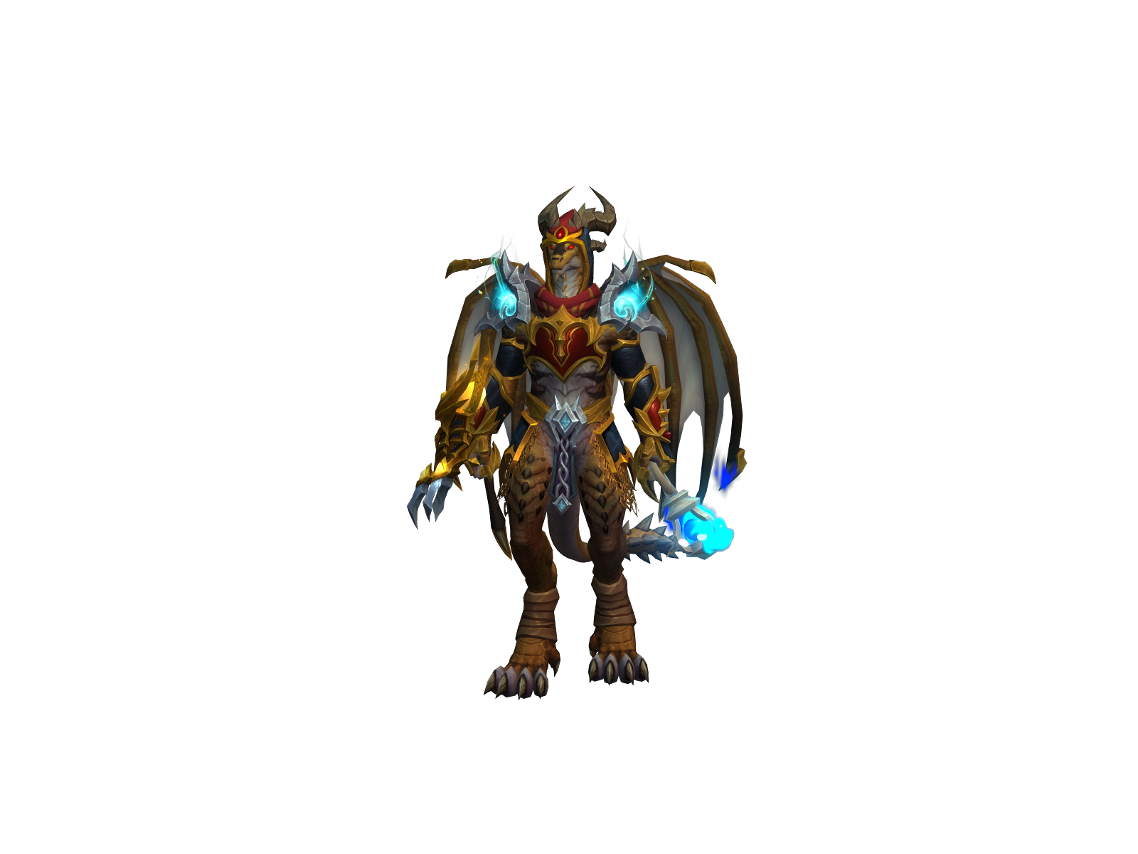 Paarthurnax 3D character render