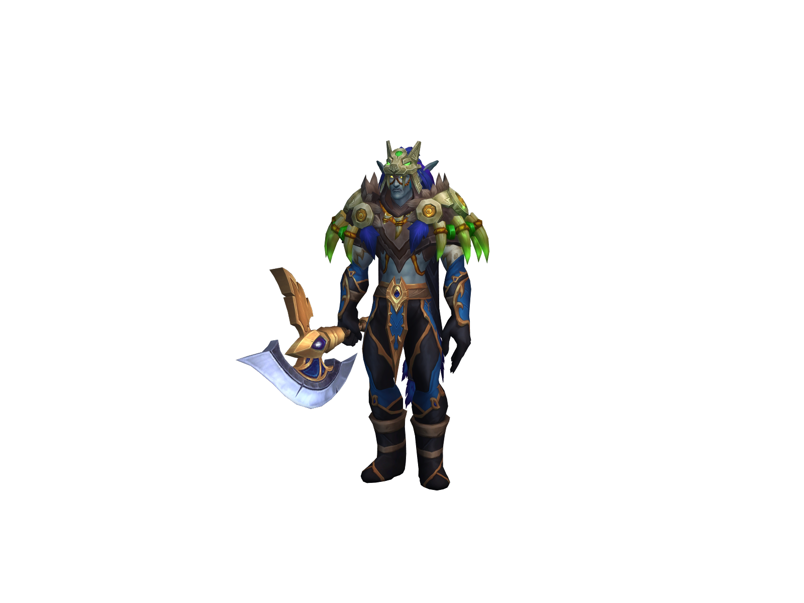 Feralditto 3D character render