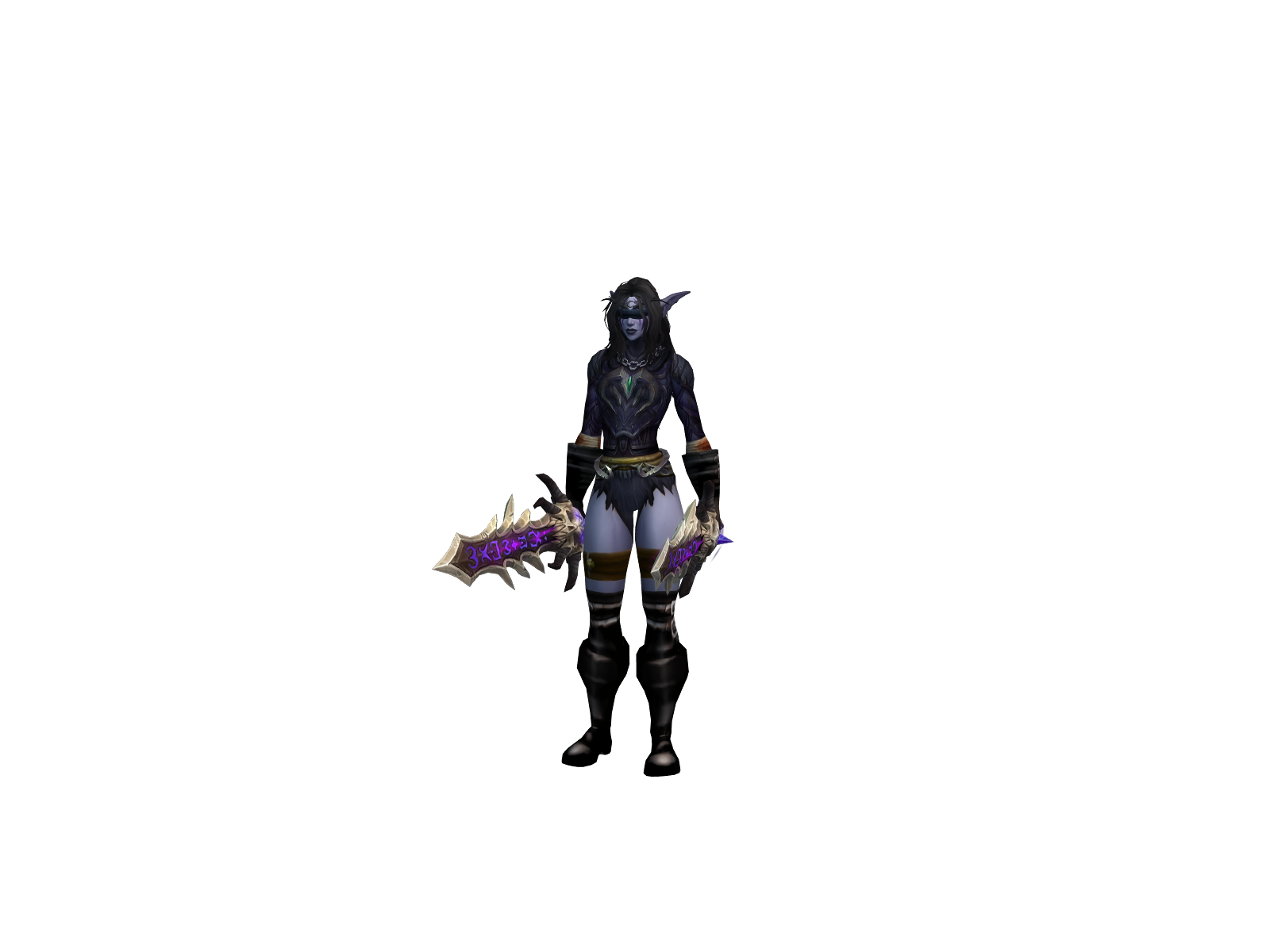 Aszla 3D character render