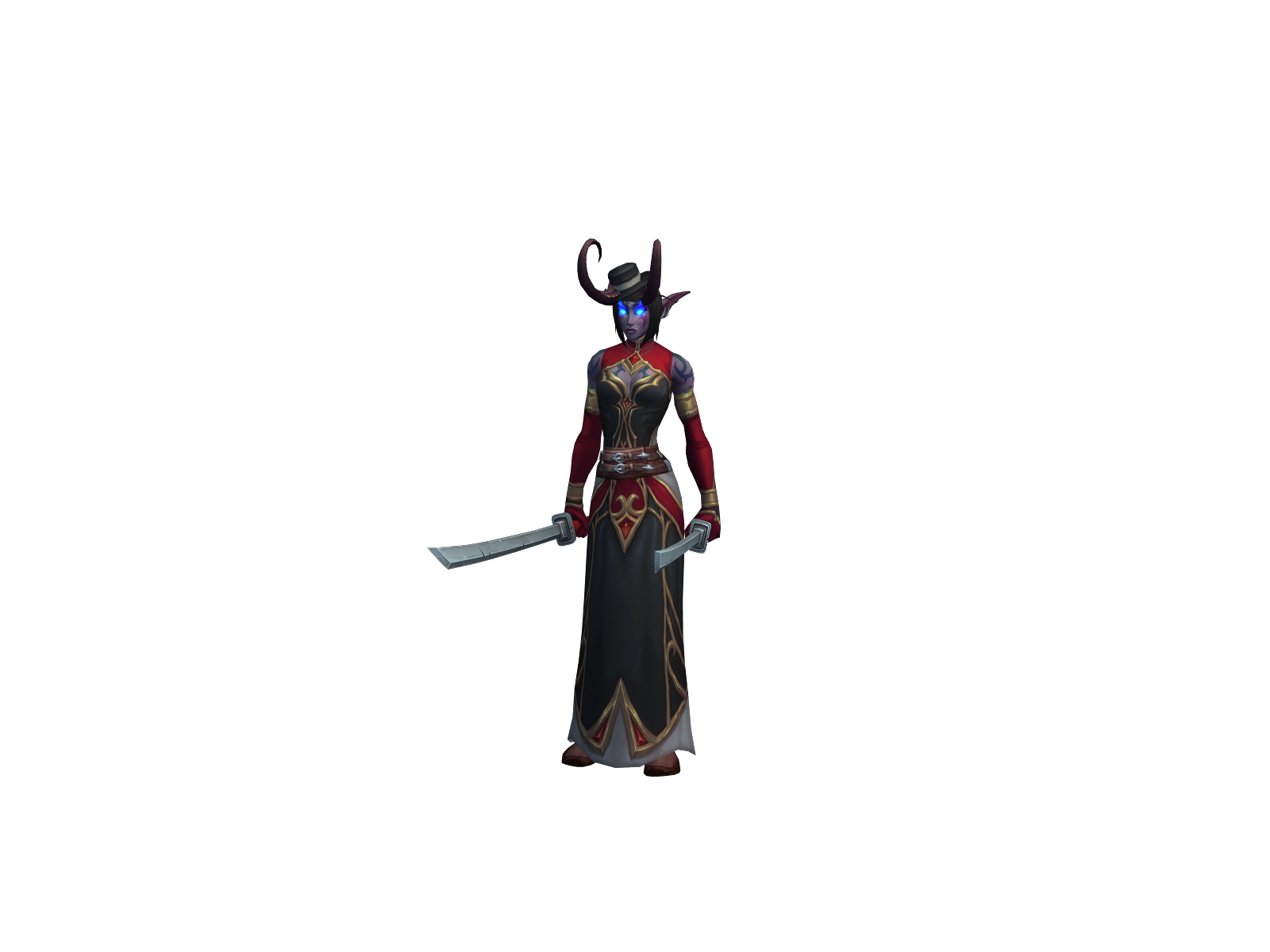 Clockerella 3D character render