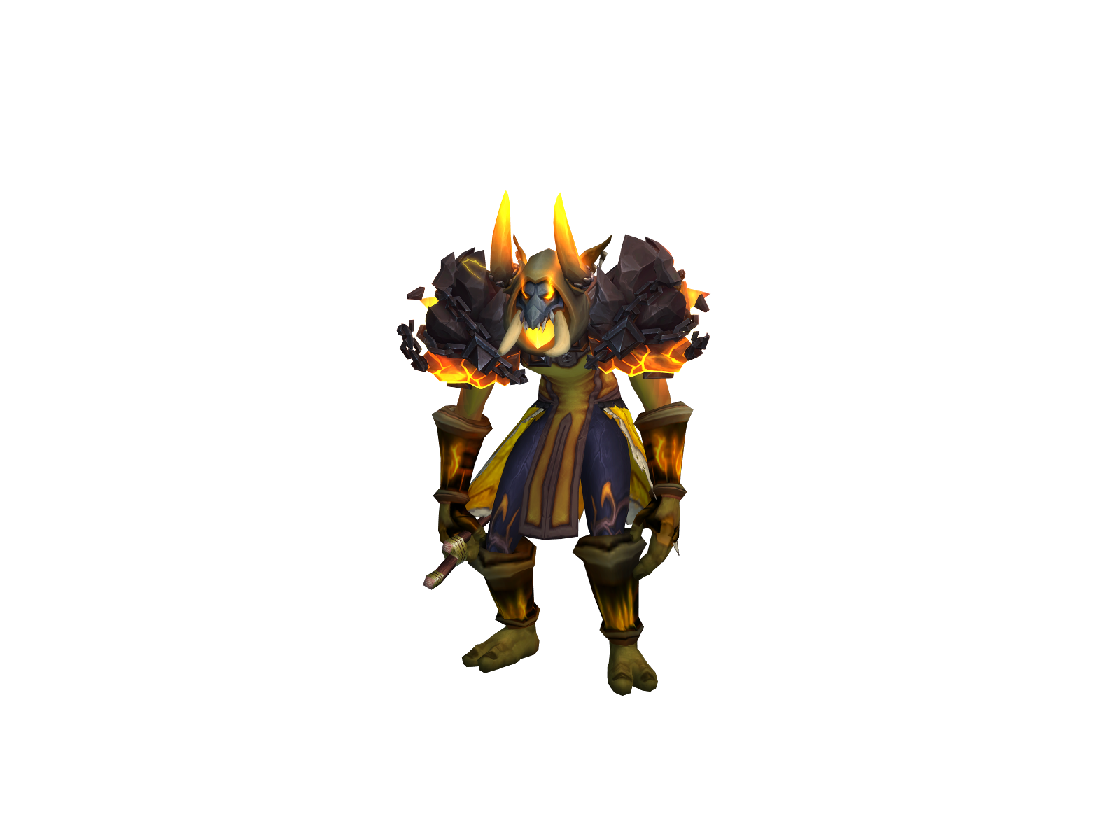 Elwarlock 3D character render