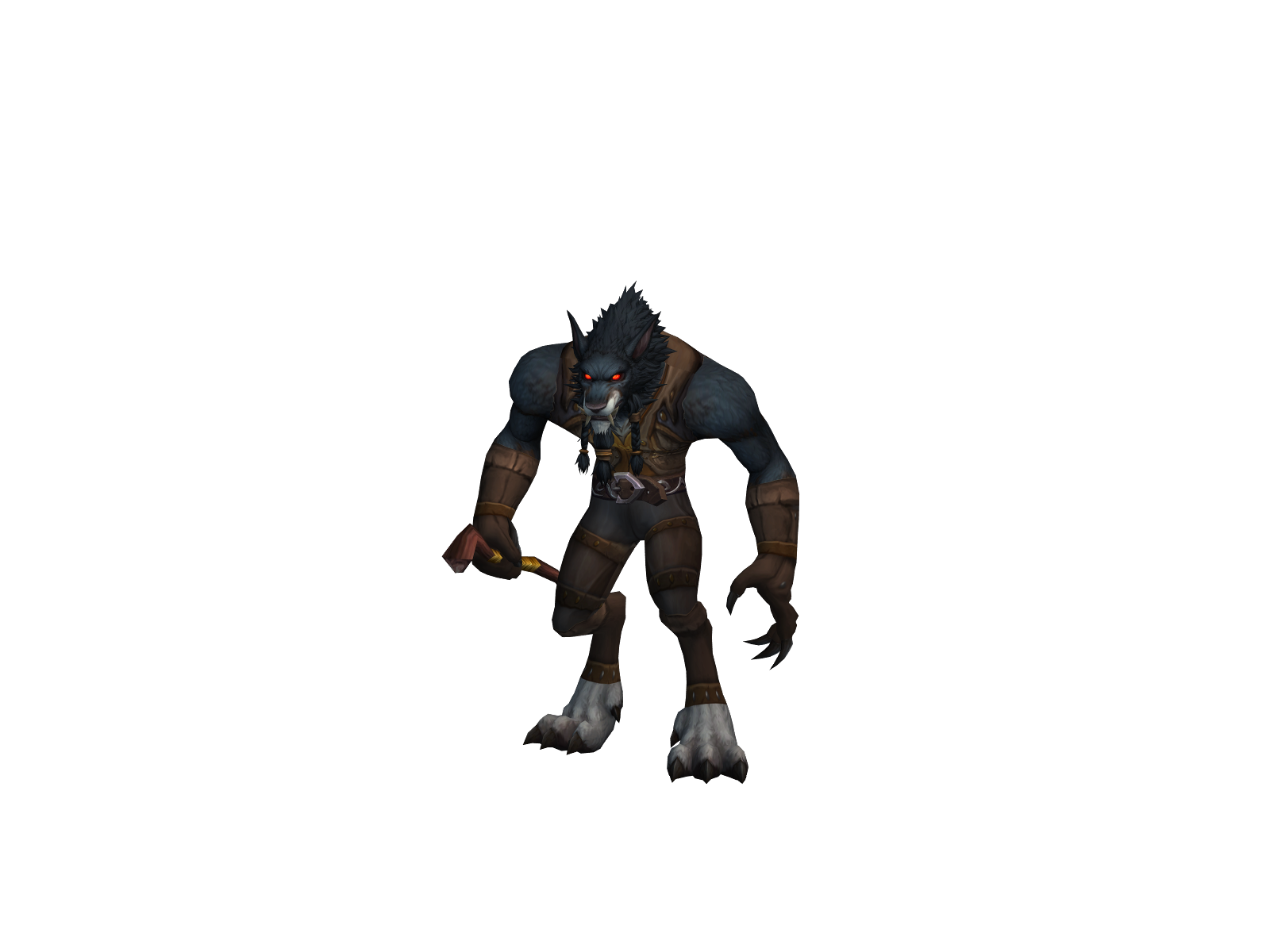 Vargr 3D character render