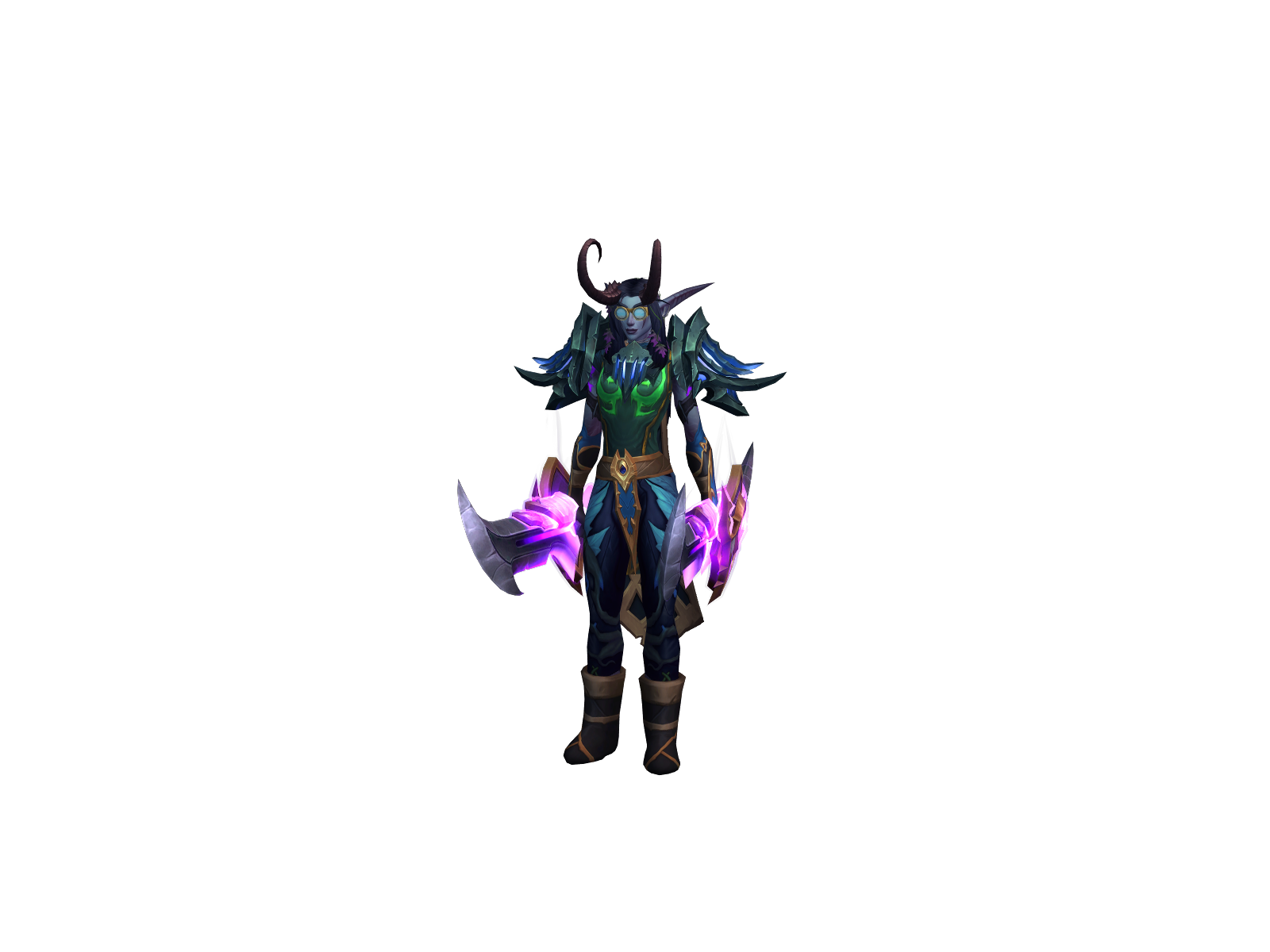 Illidanara 3D character render
