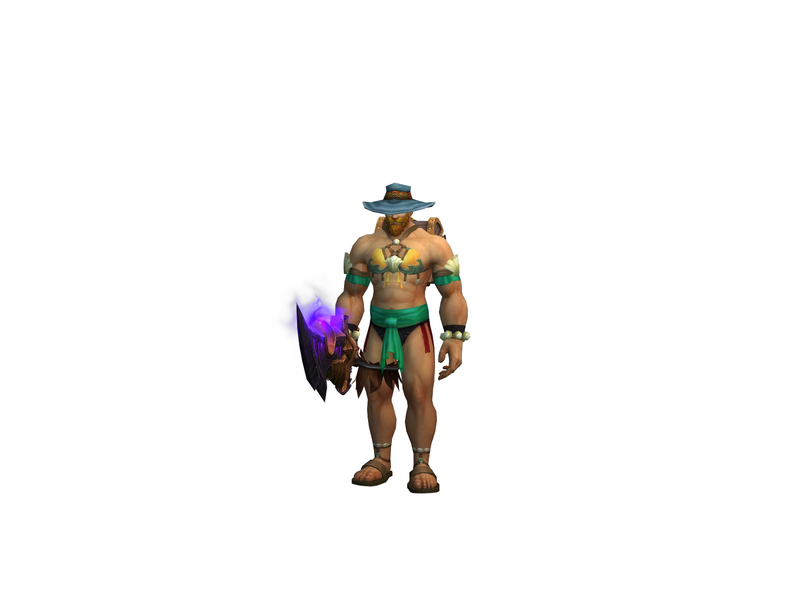 Warlow 3D character render