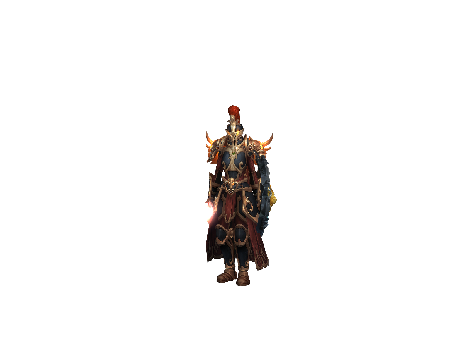 Rebuke 3D character render