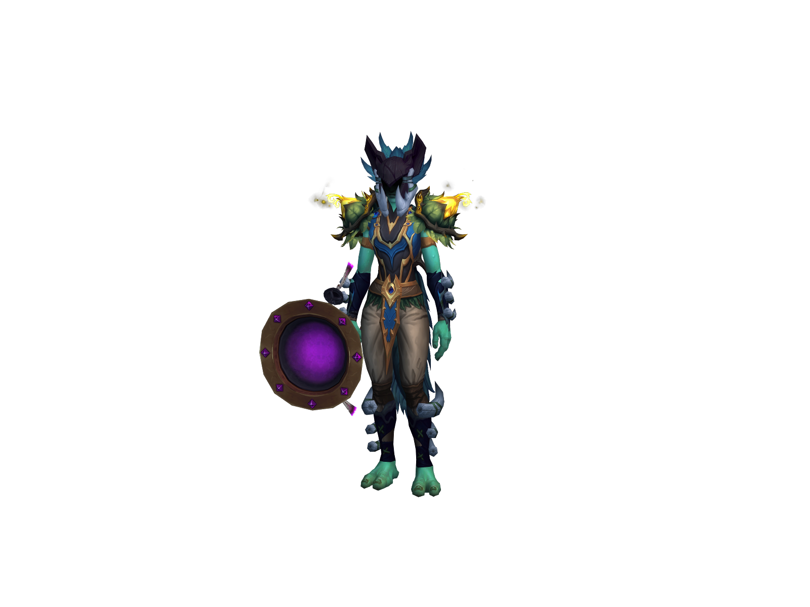 Sliprydingus 3D character render