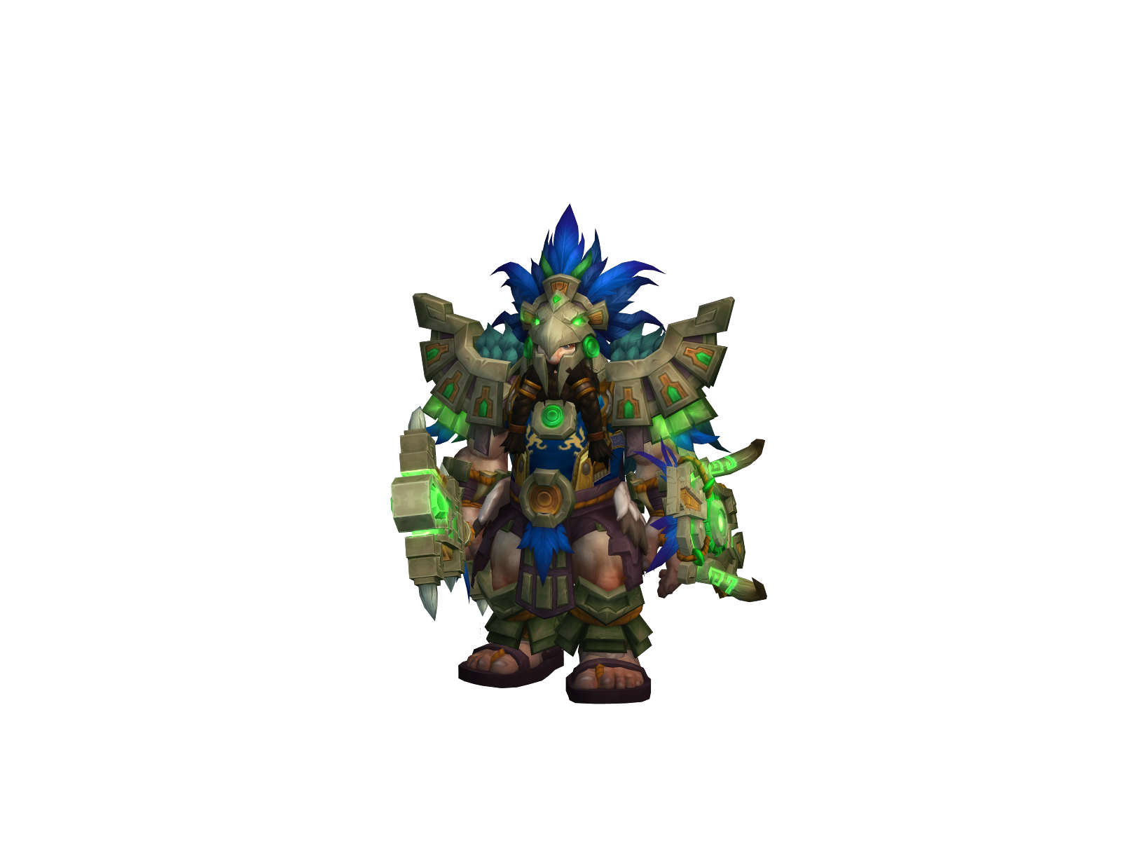 Flametong 3D character render