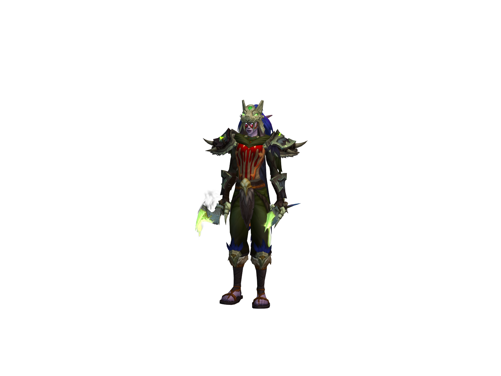 Camouflaged 3D character render