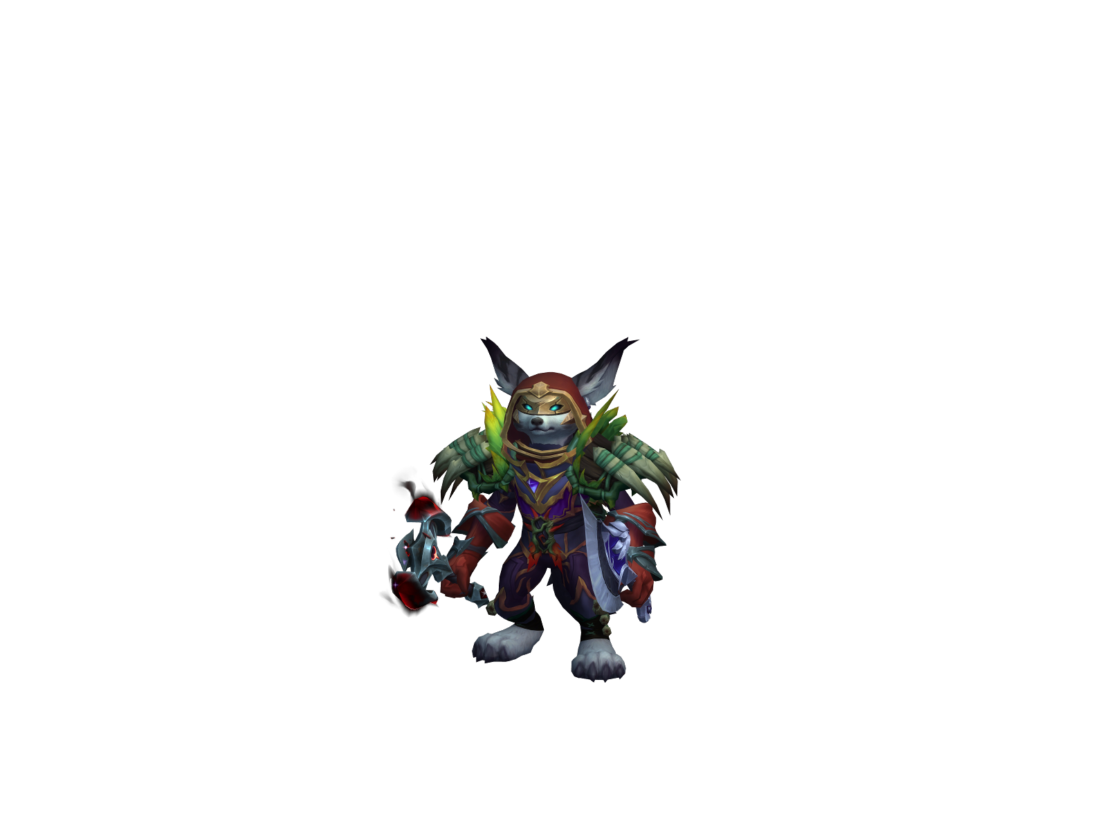 Wisker 3D character render