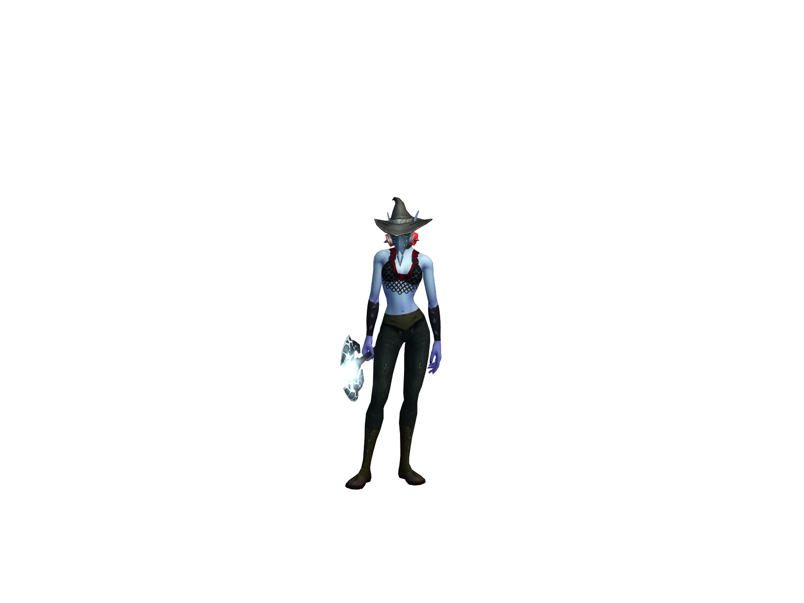 Cørvu 3D character render