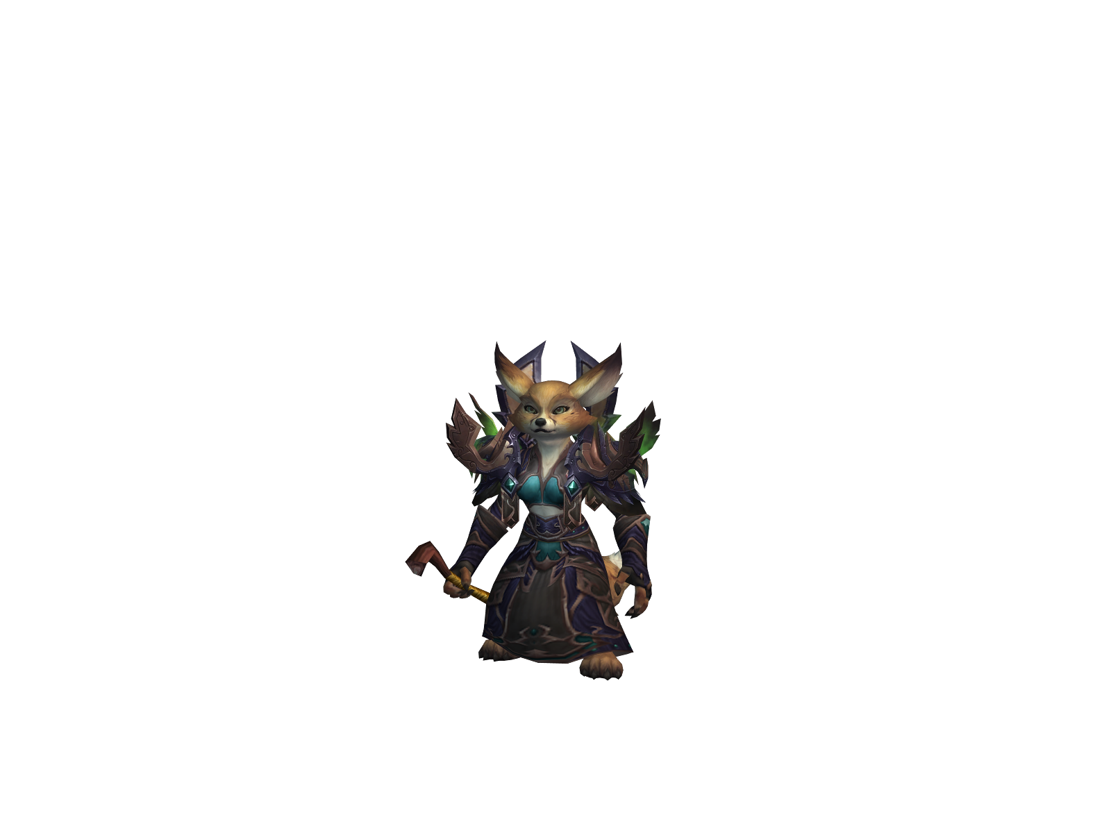 Vulpeezy 3D character render